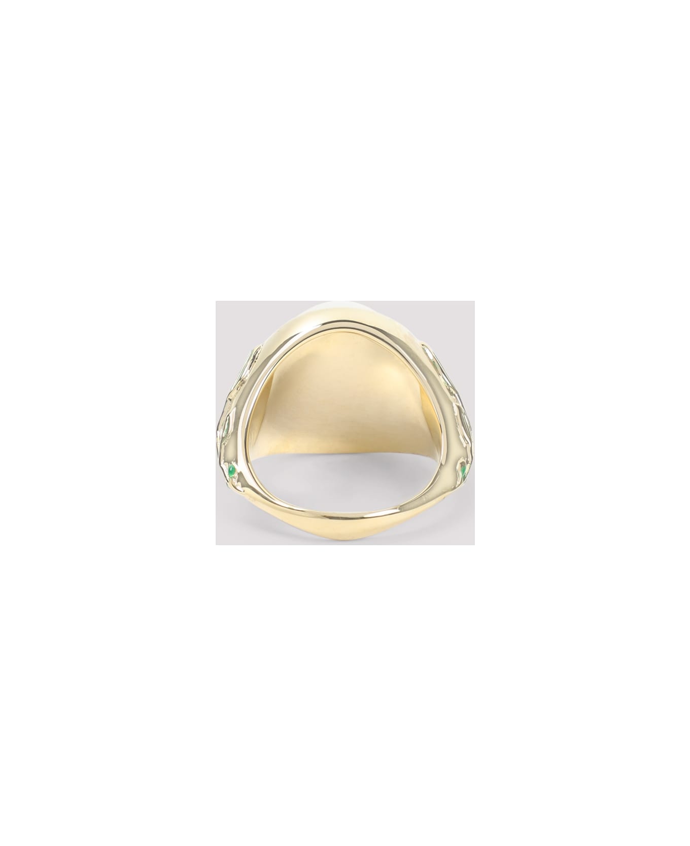 Casablanca Pearl Signet Ring - Gold Pearl