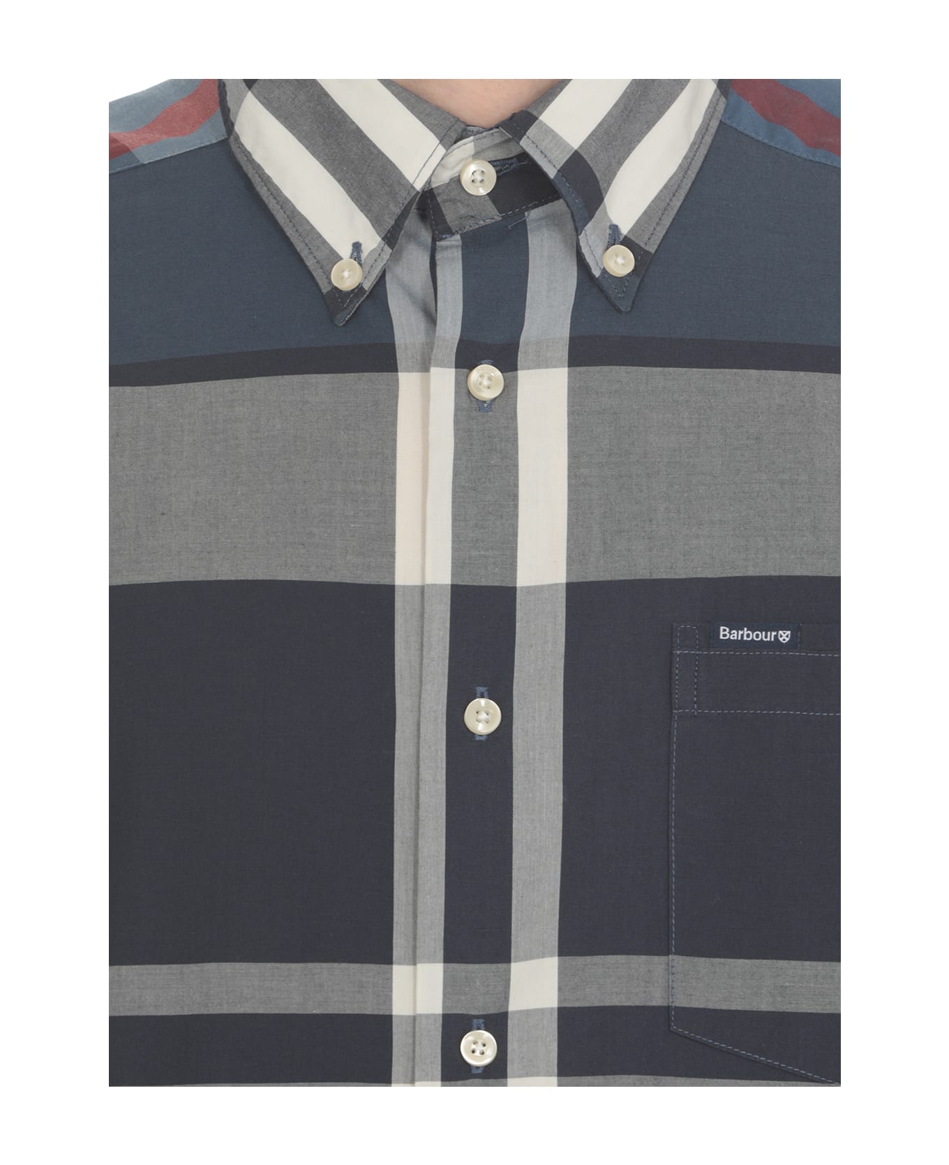 Barbour Shirt With Tartan Pattern - Summer Navy