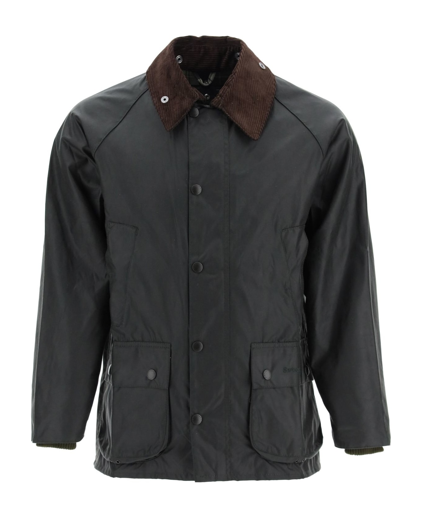 Barbour Classic Bedal Jacket In Waxed Cotton - GREEN
