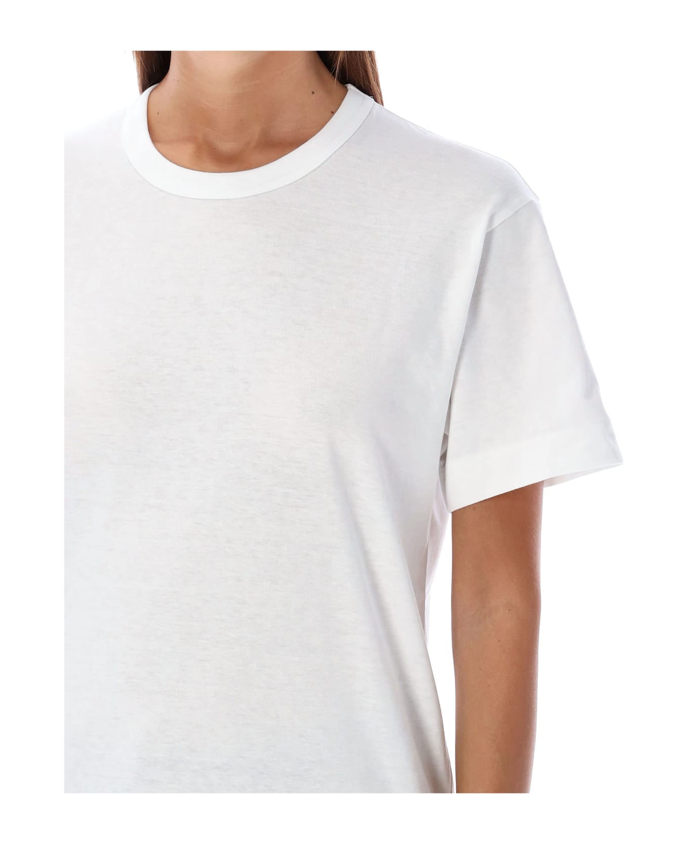 Comme des Garçons Play Back Red Heart Patch T-shirt - WHITE