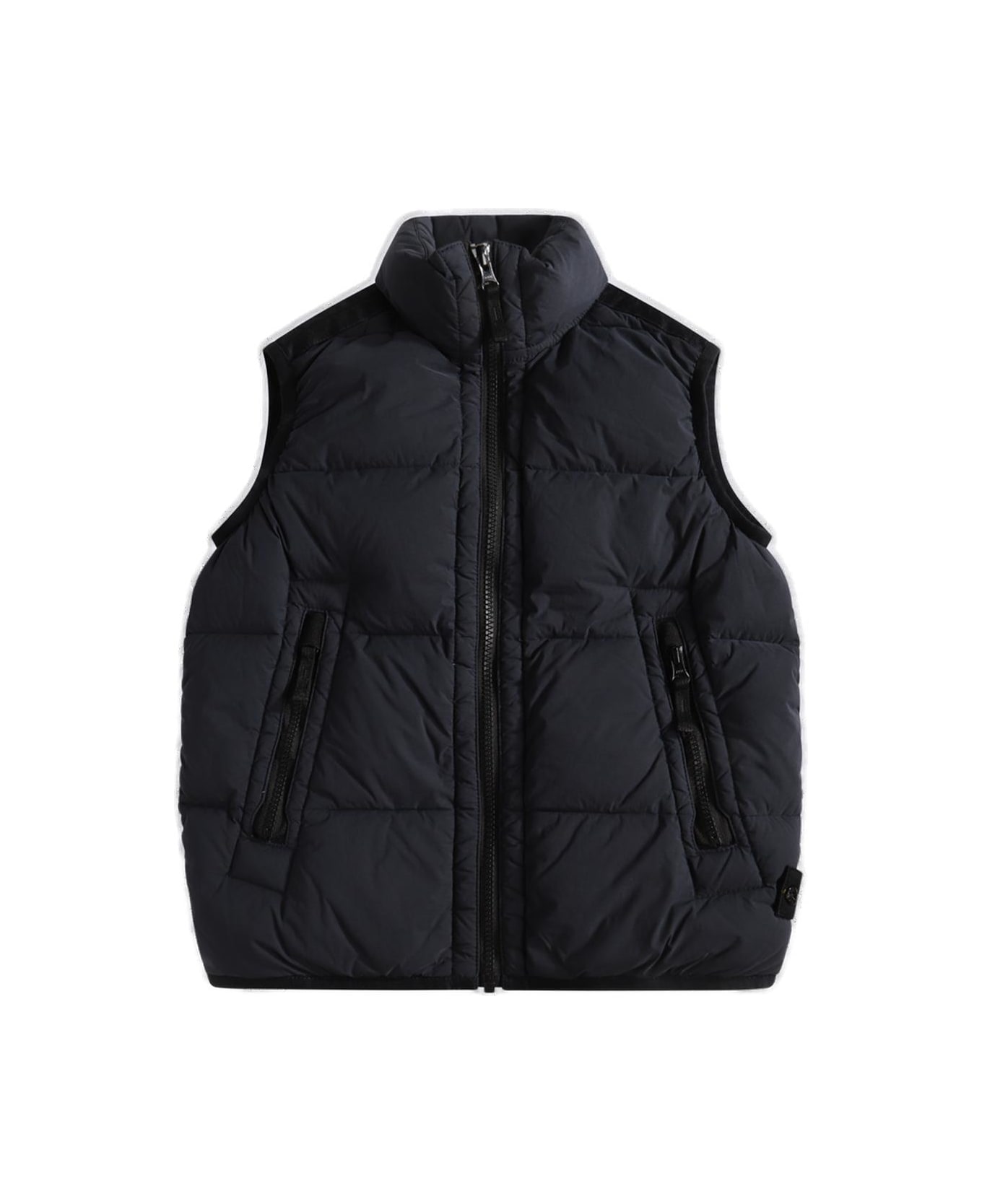 Stone Island Compass-badge Zipped Padded Gilet - BLUE