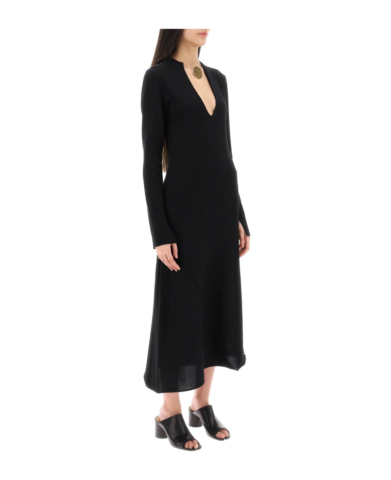 Jil Sander Necklace Detail Dress - BLACK (Black)
