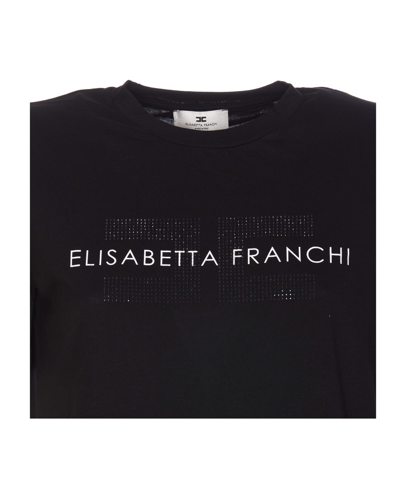 Elisabetta Franchi Logo T-shirt - Black