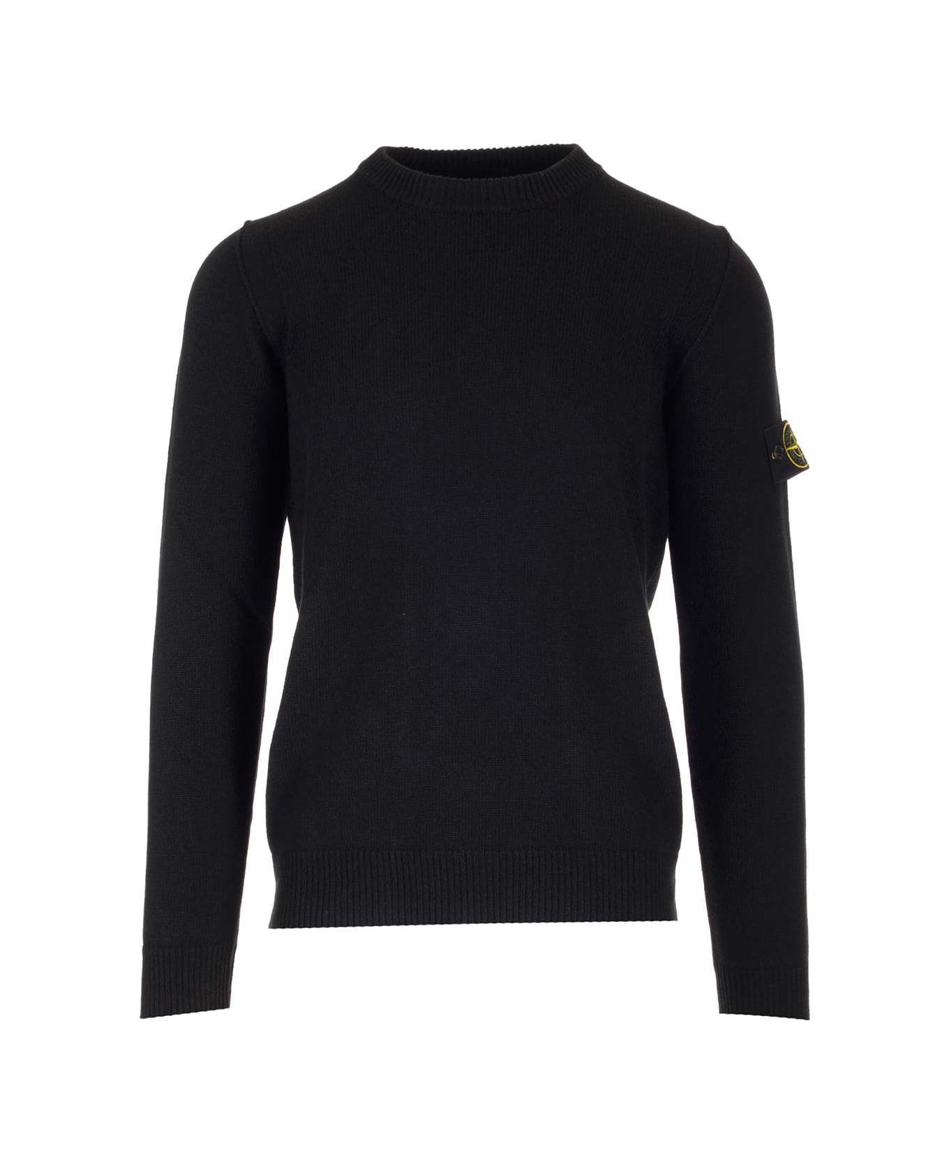 Stone Island Crewneck Sweater - Black