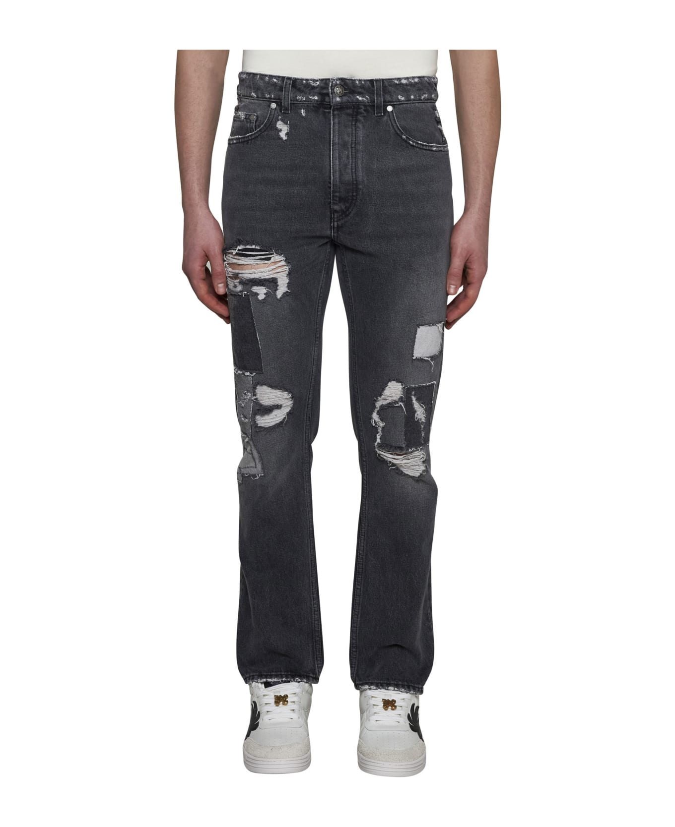 Palm Angels Destroyed Jeans - grey