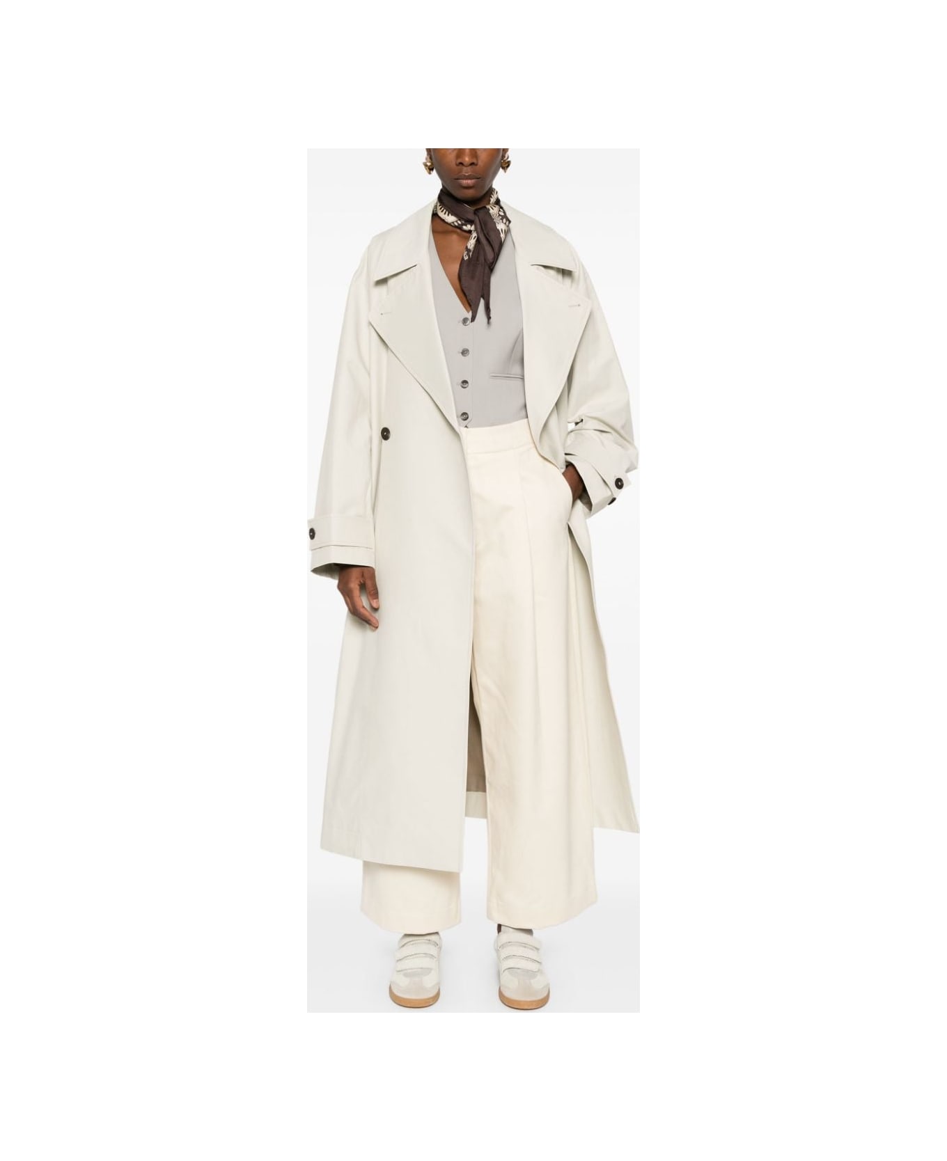 Studio Nicholson Cotton Wide-leg Trousers - Beige