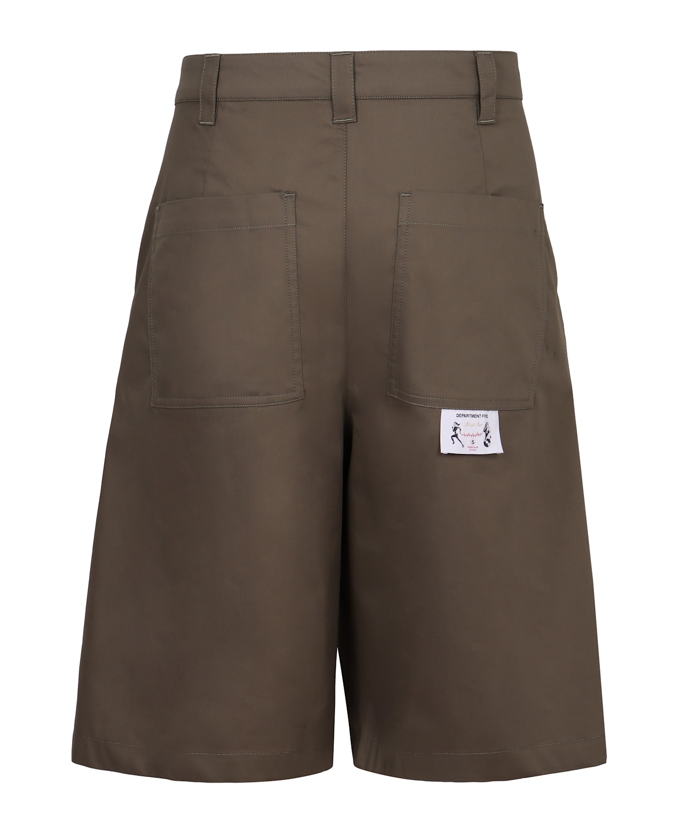 Department Five Cotton Blend Bermuda Shorts - green