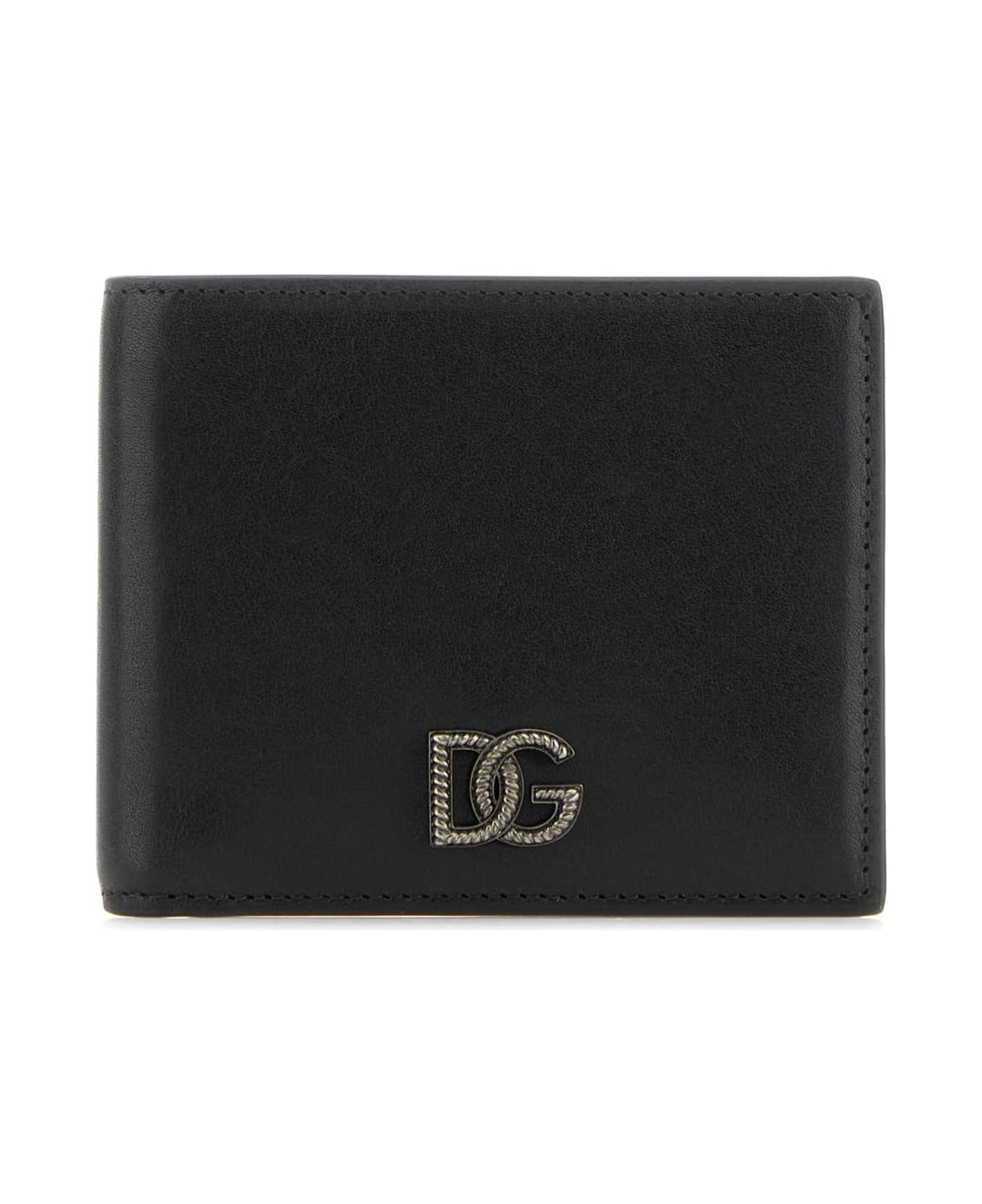 Dolce & Gabbana Black Leather Wallet - NERO