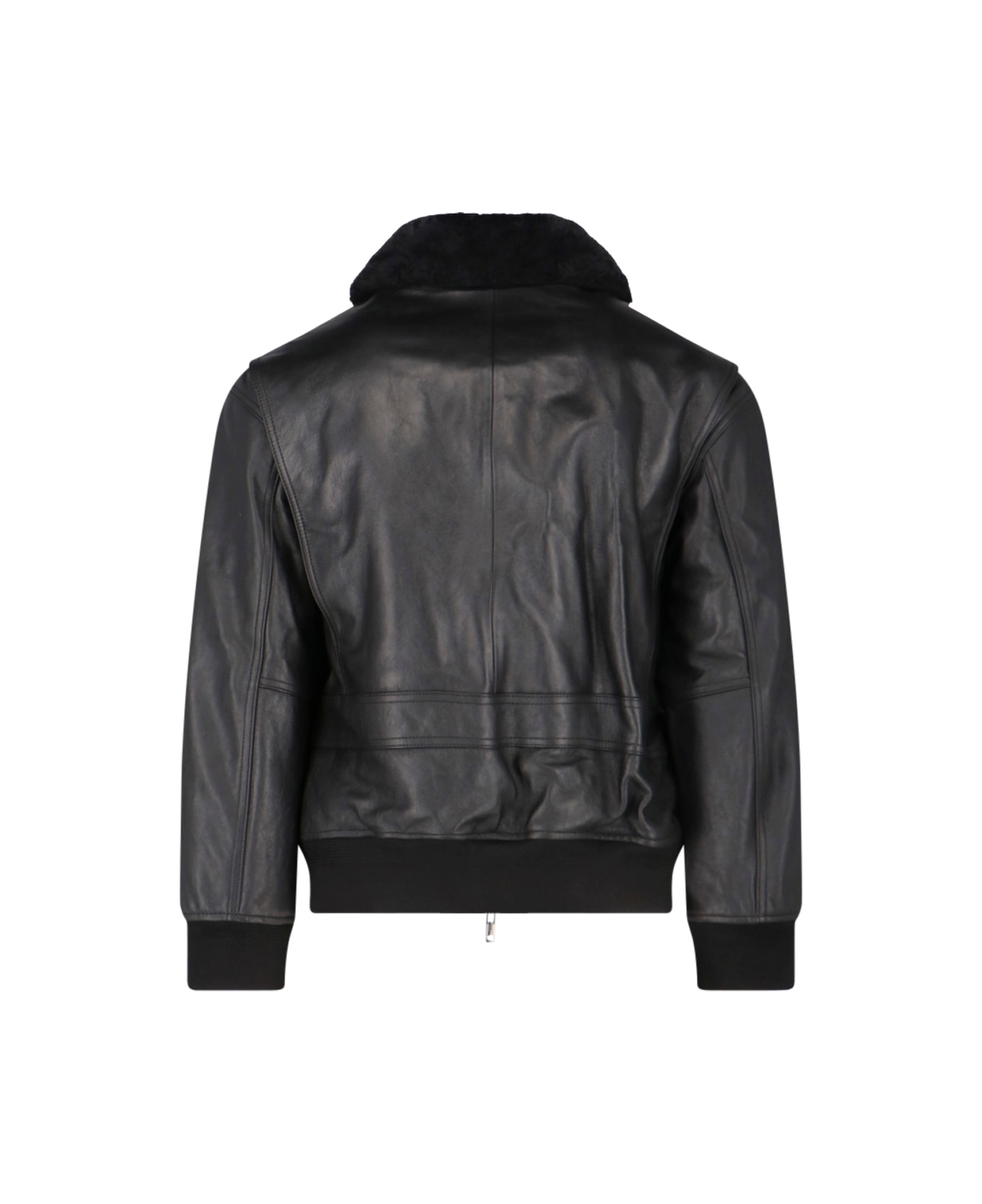 Dunst Lamb Leather Jacket - BLACK