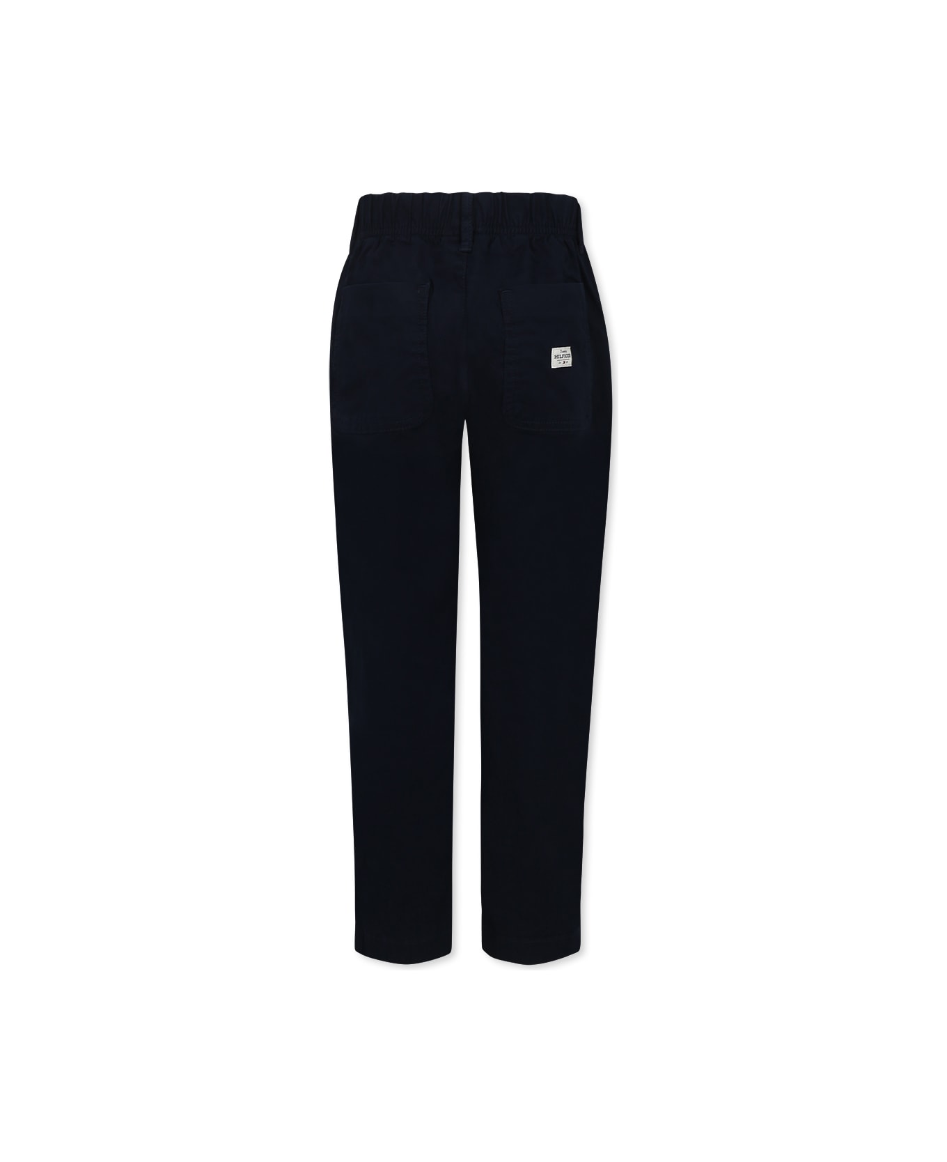 Tommy Hilfiger Blue Trousers For Boy With Logo - Blue