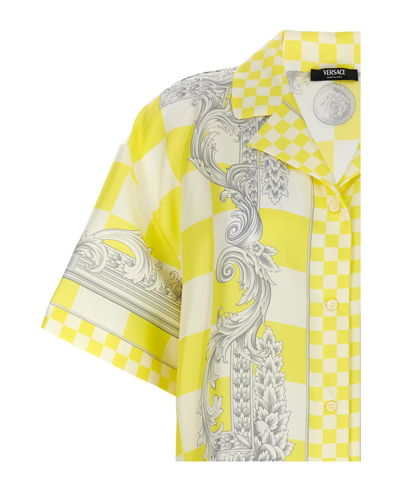 Versace 'medusa Contrasto' Shirt - Yellow シャツ