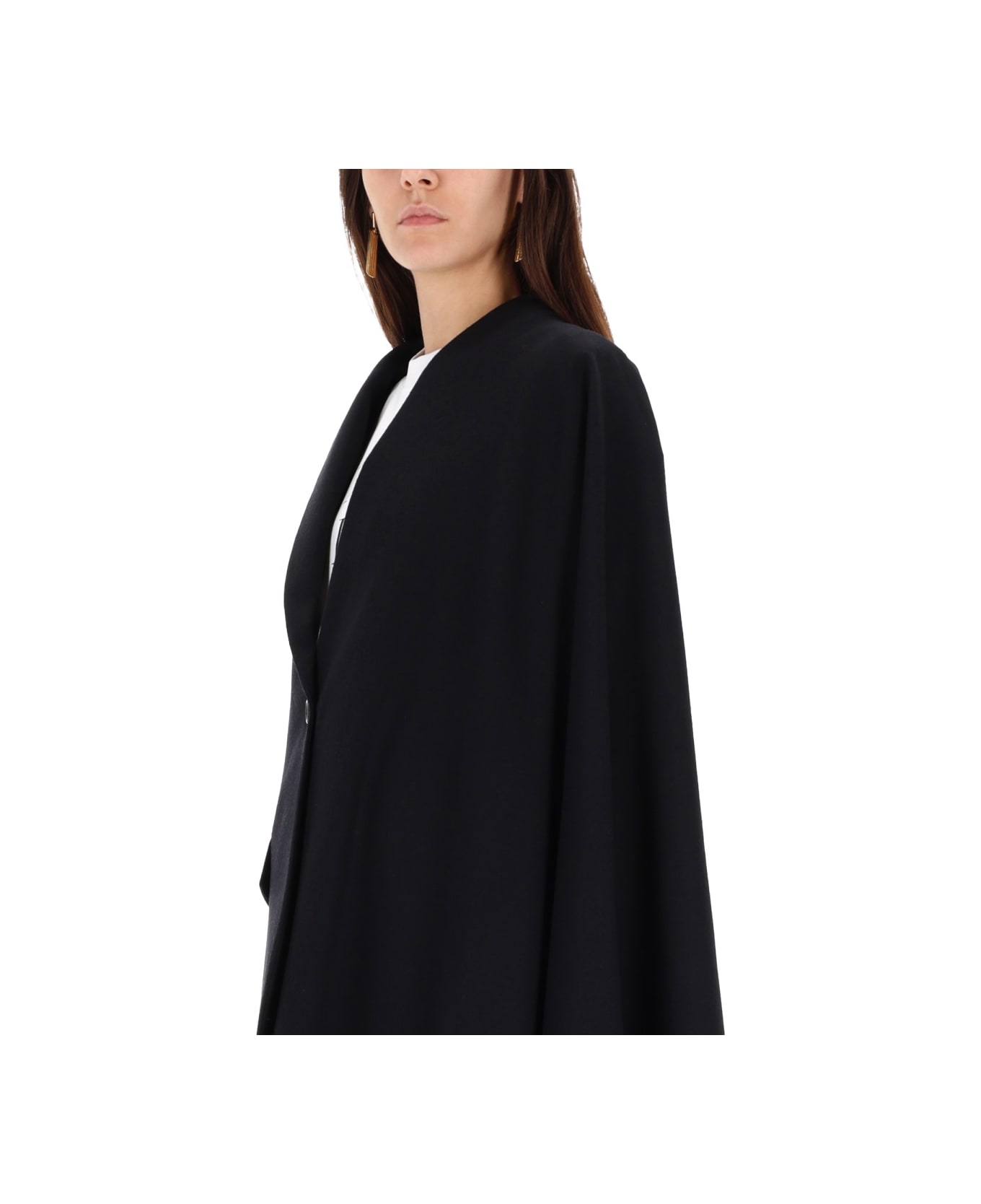 Moschino Wool Flannel Jacket - BLACK