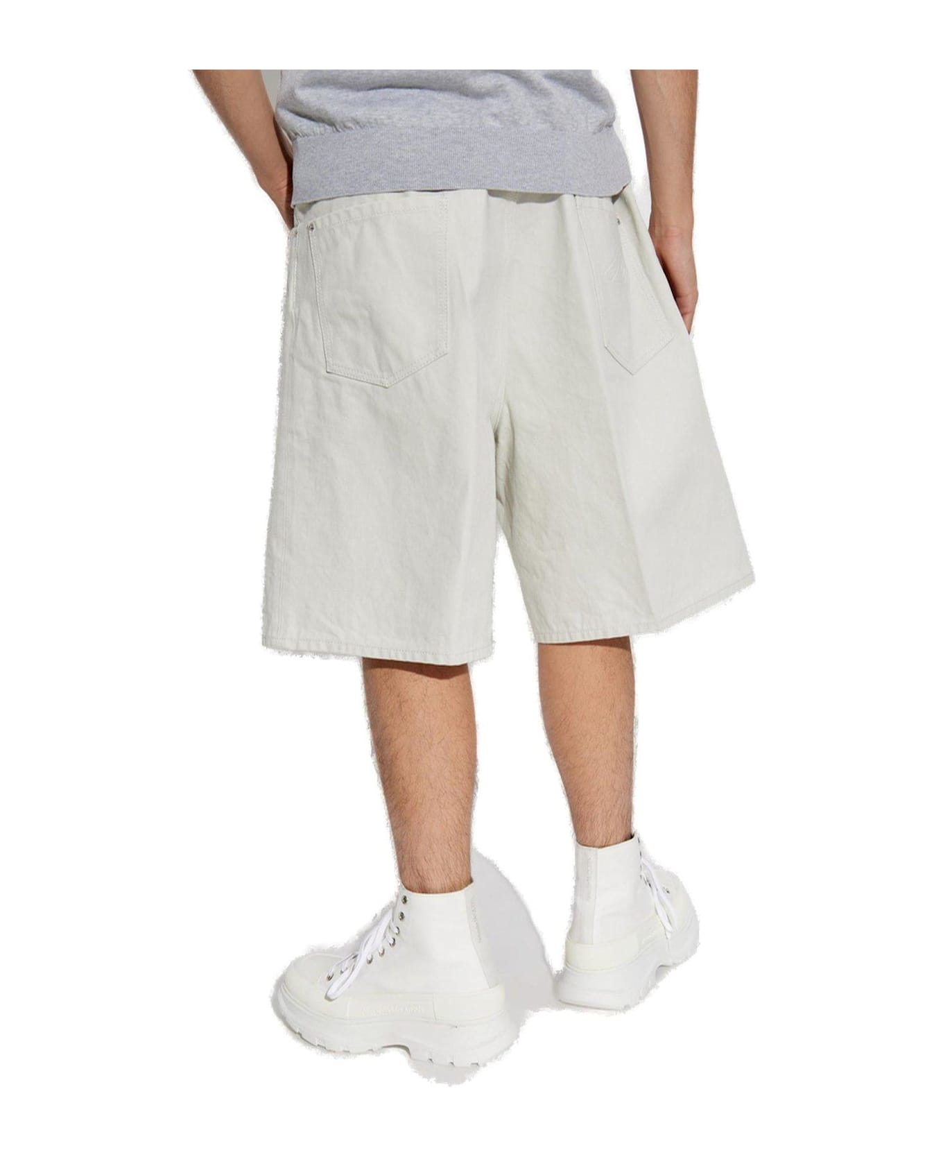 Dsquared2 Mid-rise Denim Shorts - White