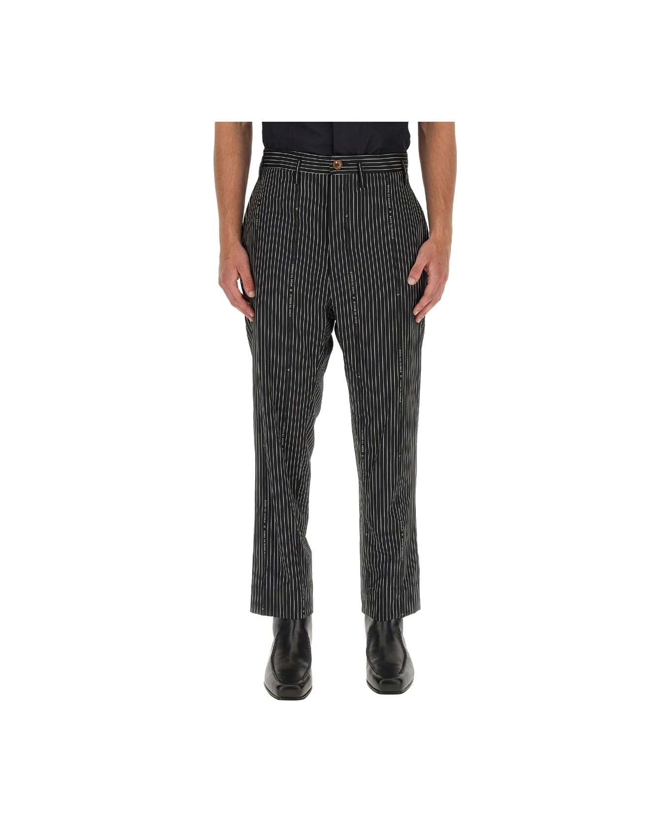 Vivienne Westwood Cruise" Cropped Pants - BLACK