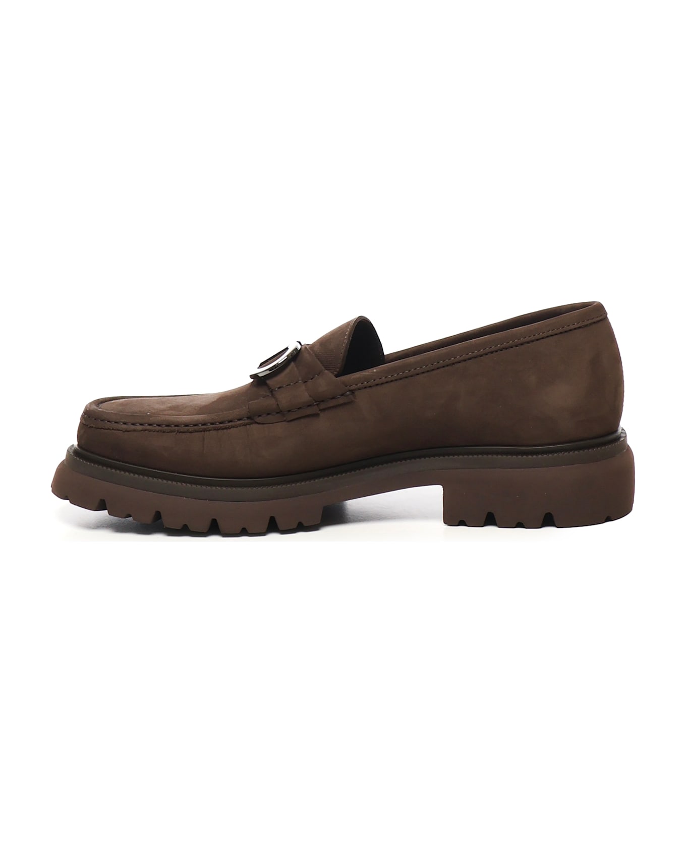 Ferragamo Gancini Loafers - Brown