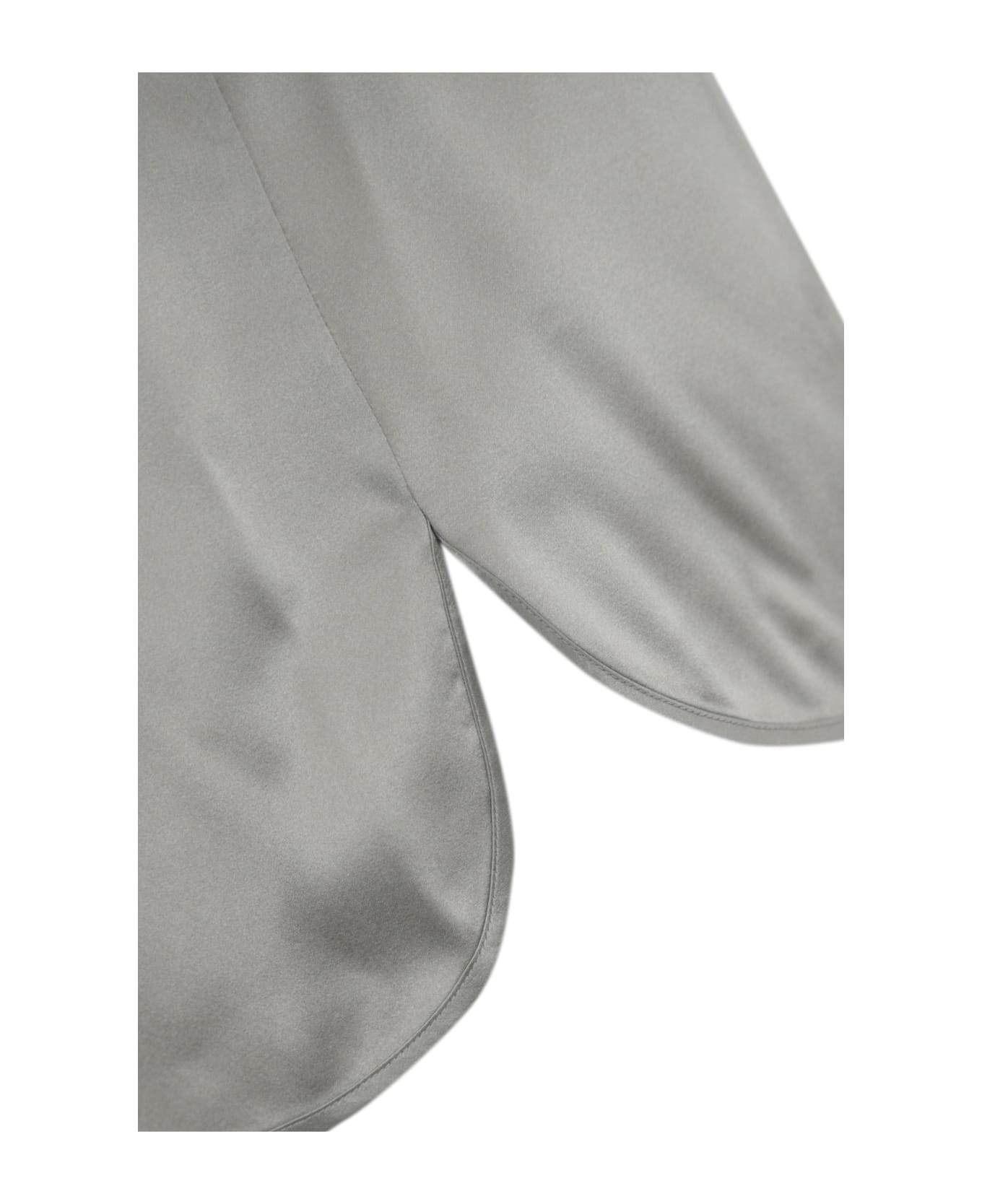 Max Mara Pan Tank Top In Silk Satin - Sabbia