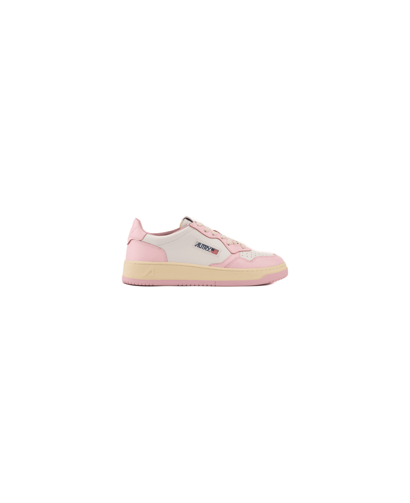 Autry Medialist Low Sneakers - Wht/pink