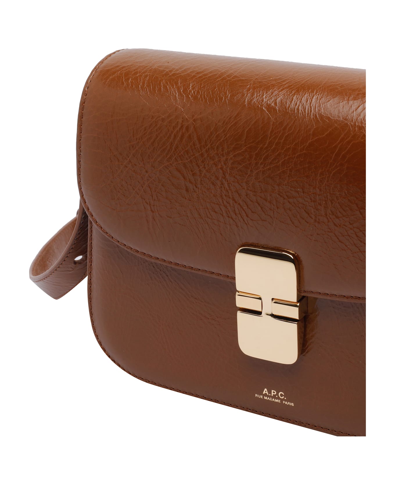A.P.C. Small Crossbody Bag - Brown