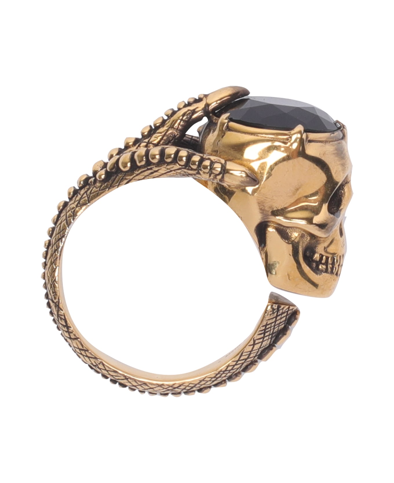 Alexander McQueen Skull Embellished Ring - Golden リング