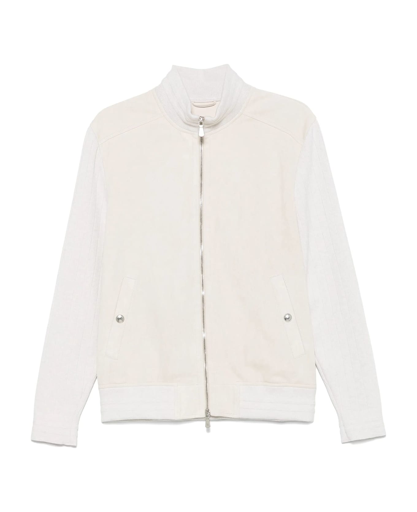 Eleventy Beige Sharkskin Jacket - Beige