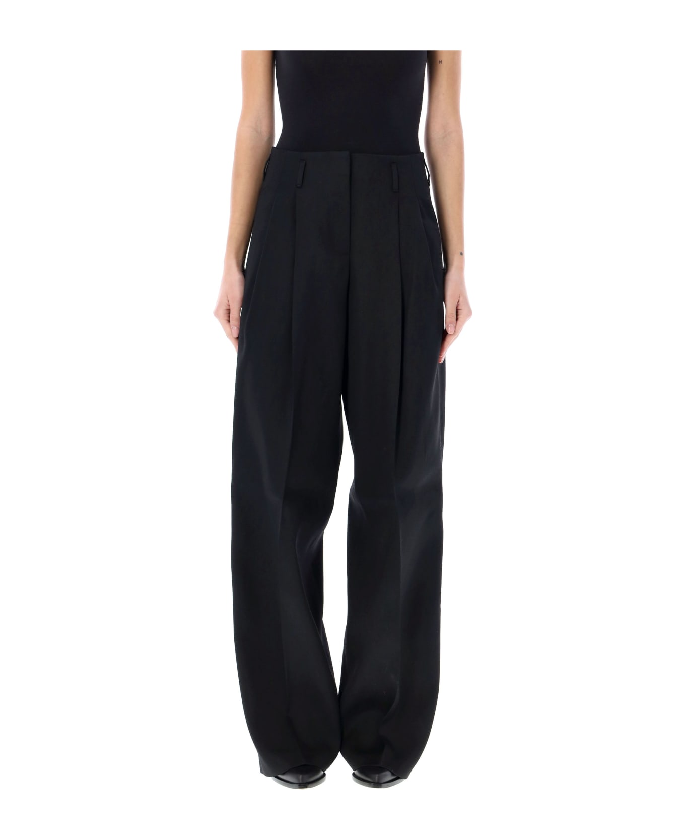 Golden Goose Flavia Wide Leg Pants - BLACK