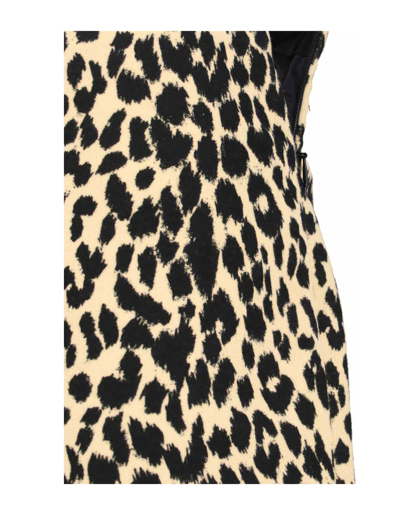 Aspesi Animal Print Midi Skirt - Brown