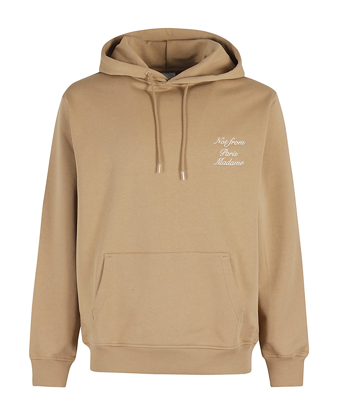 Drôle de Monsieur Le Hoodie Slogan Calligraphy - Ibn Ice Brown