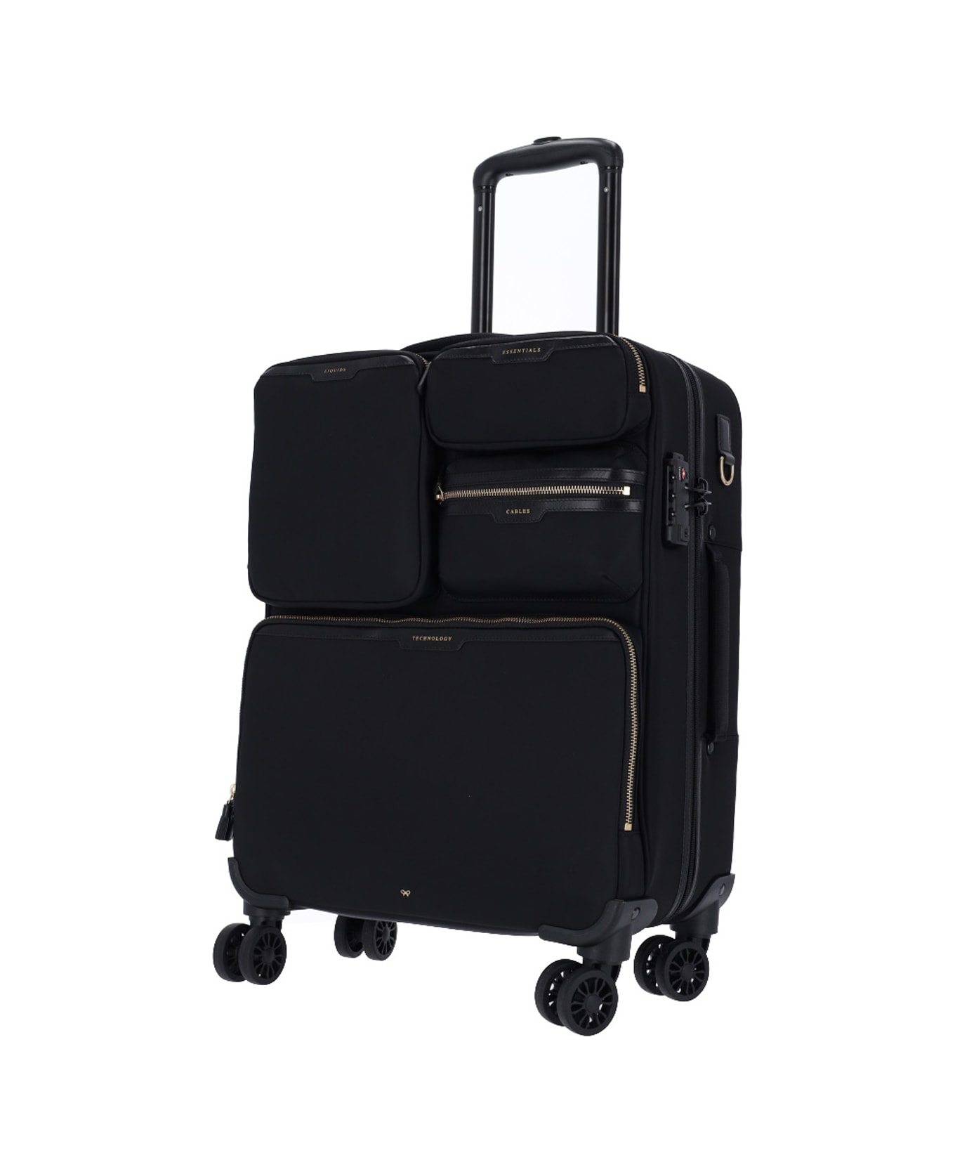 Anya Hindmarch "short-haul Trolley" Suitcase - Black  