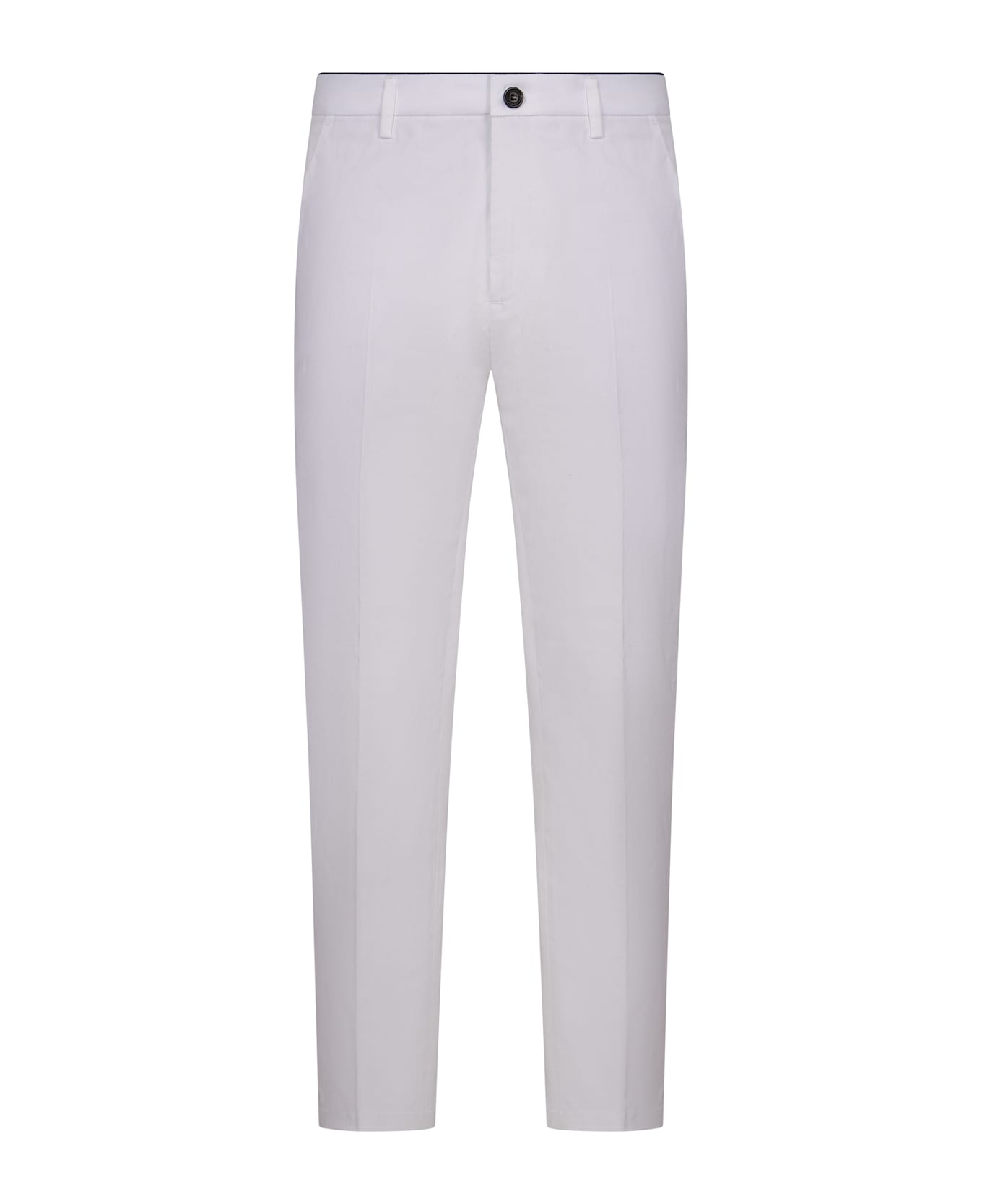 Department Five Slim Fit Chino Trousers - White