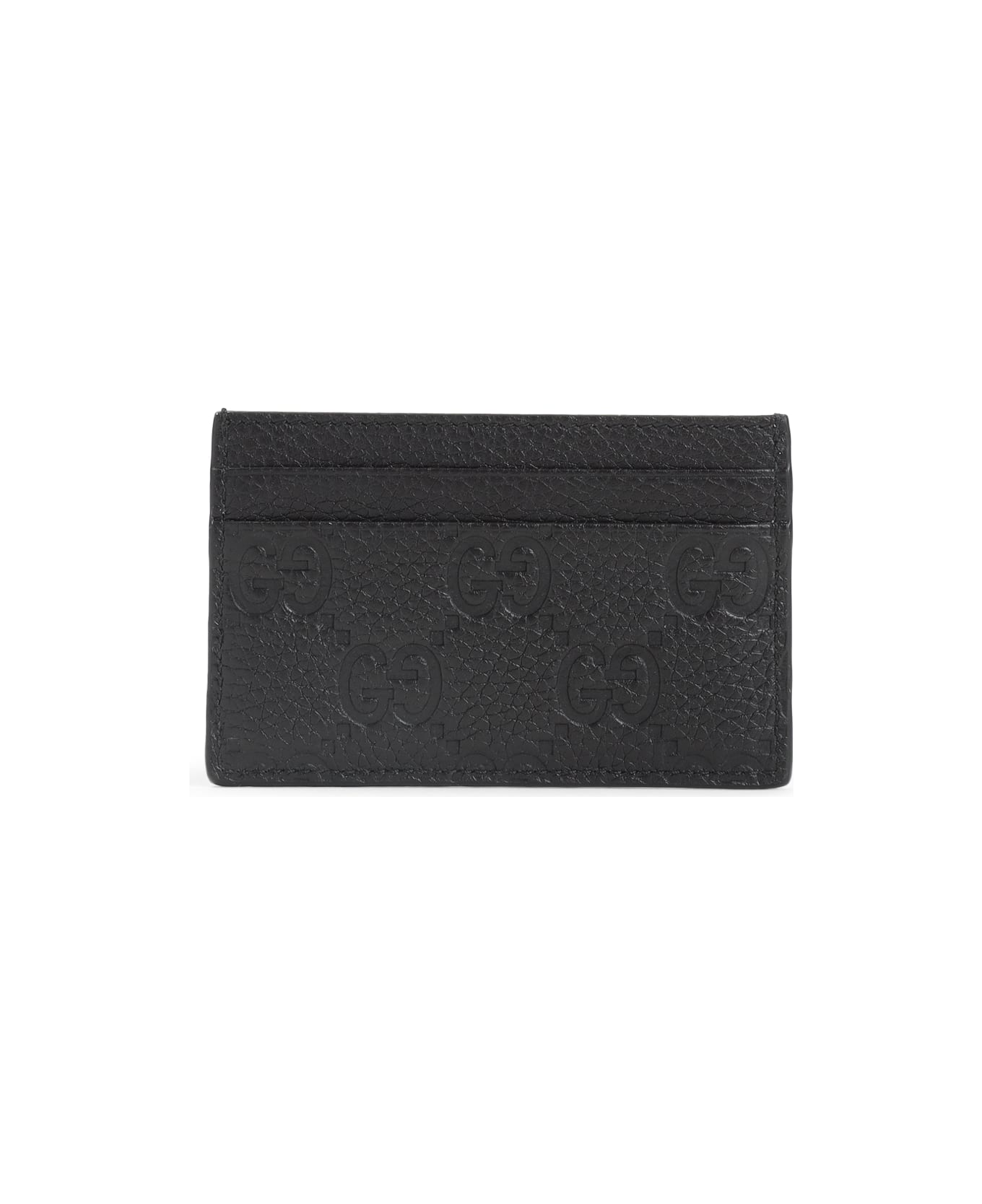 Gucci Imprint Credit Card Case - Black