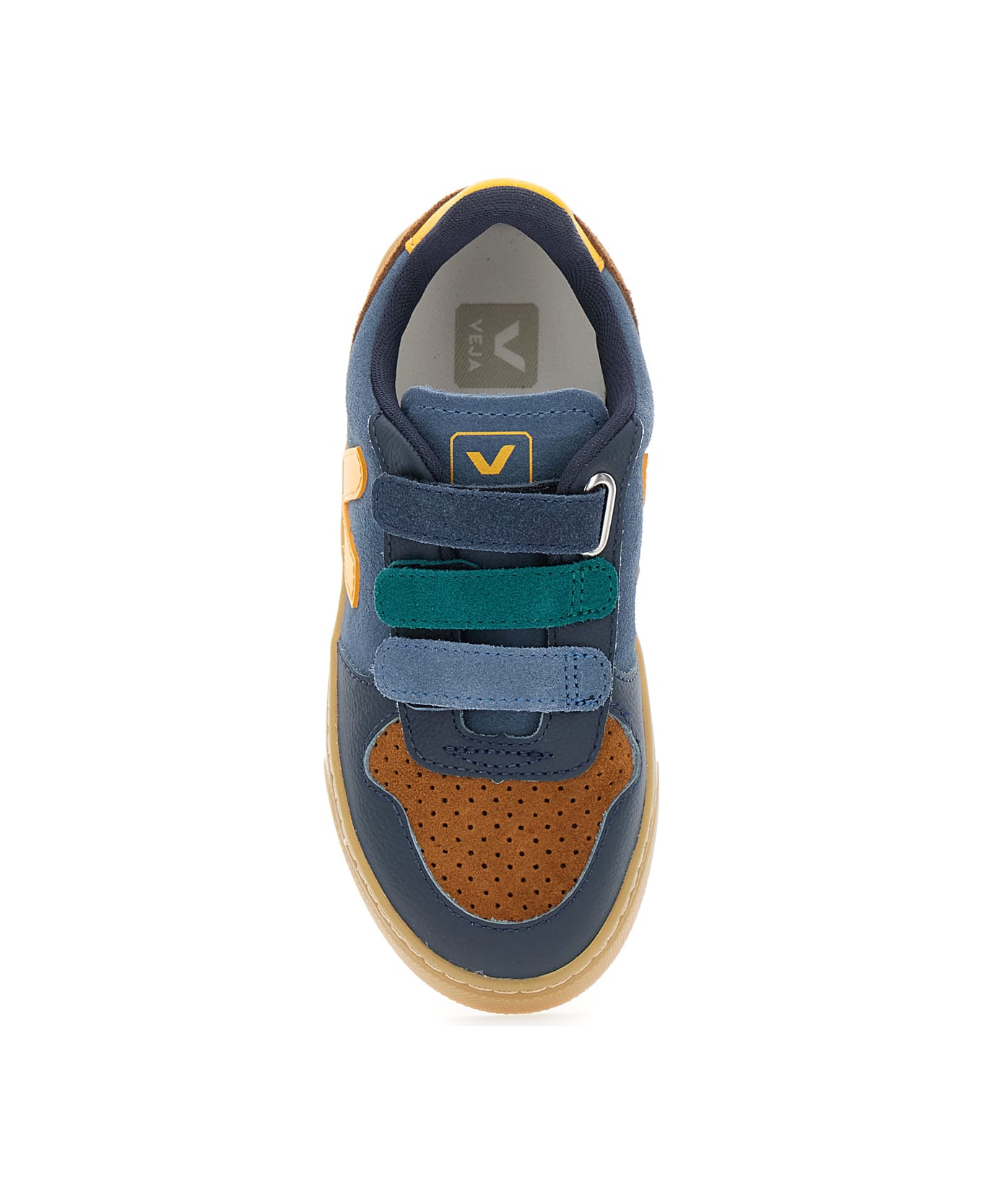 Veja 
v-10
 Multicolor Low Top Sneakers With Logo Patch On The Side And Logo Lettering On The Heel In Suede Boy - Multicolor