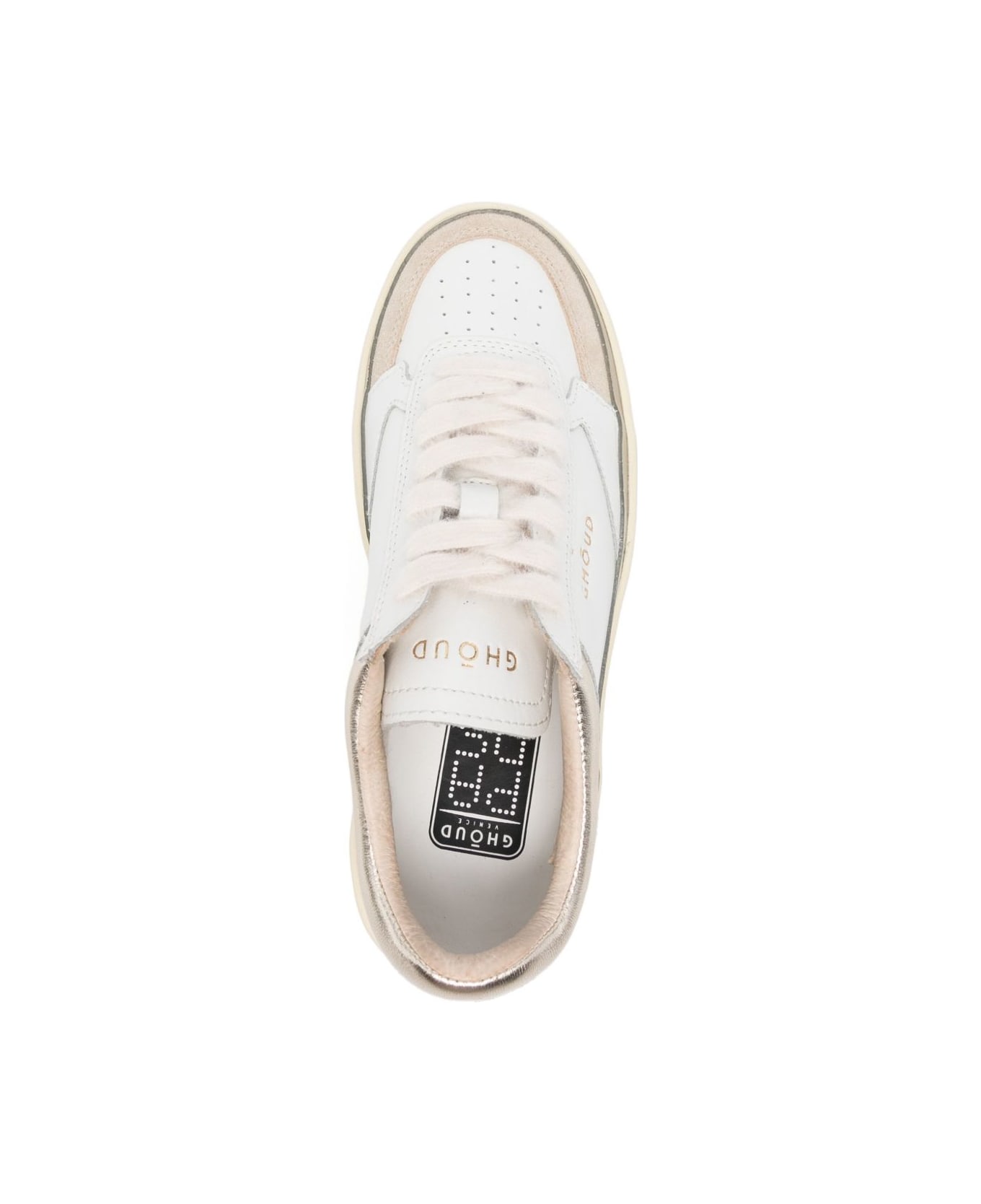 GHOUD Pads Low Leather Sneakers - White