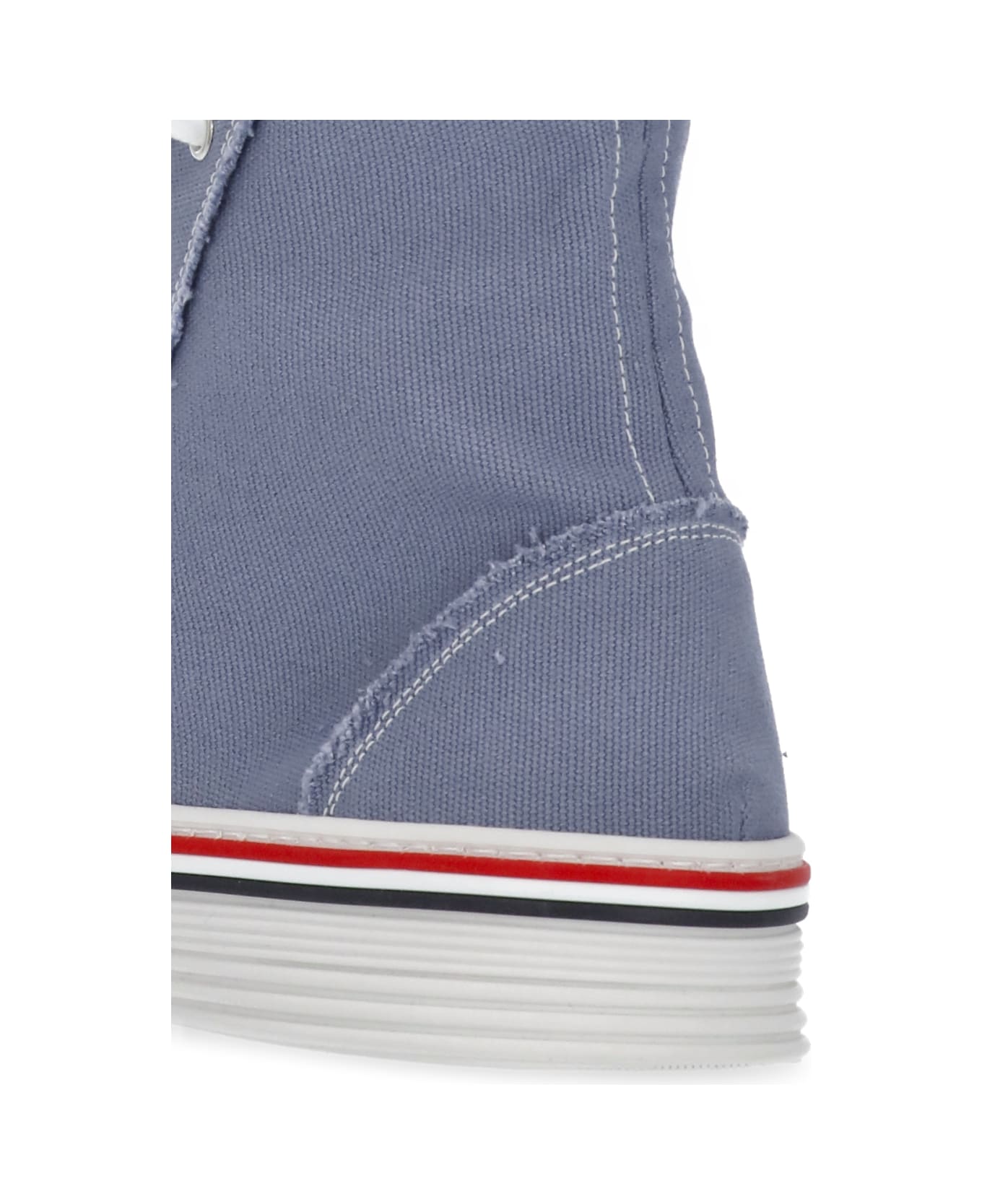 Thom Browne Sneakers In Light Blue Canvas - Light Blue