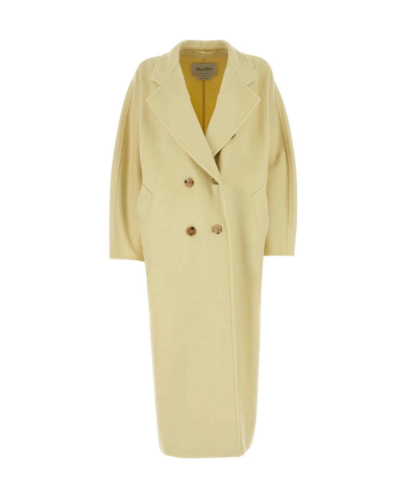 Max Mara 101801 Icon Wool And Cashmere Coat - Yellow