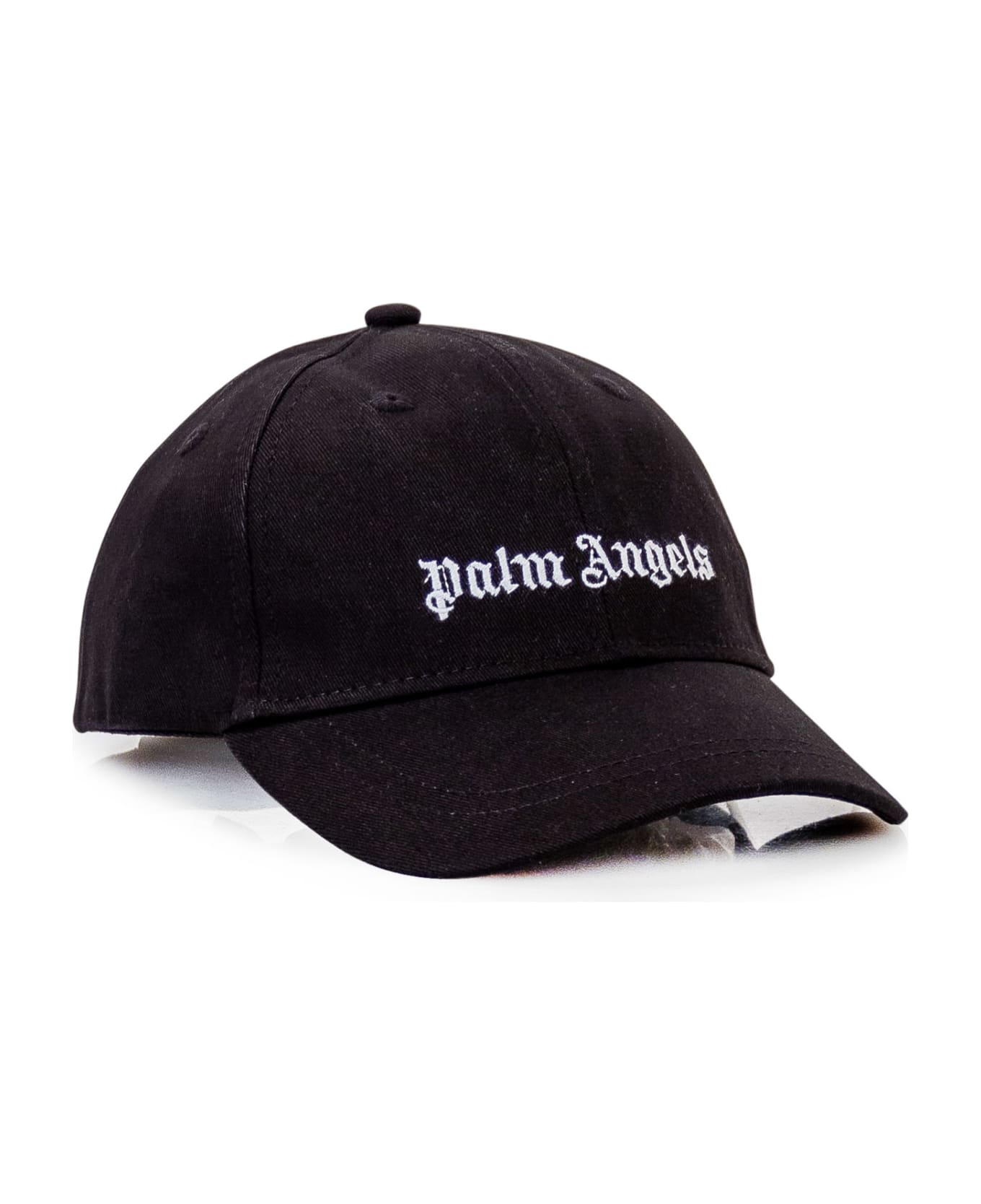 Palm Angels Logo Cap - BLACK WHITE アクセサリー＆ギフト
