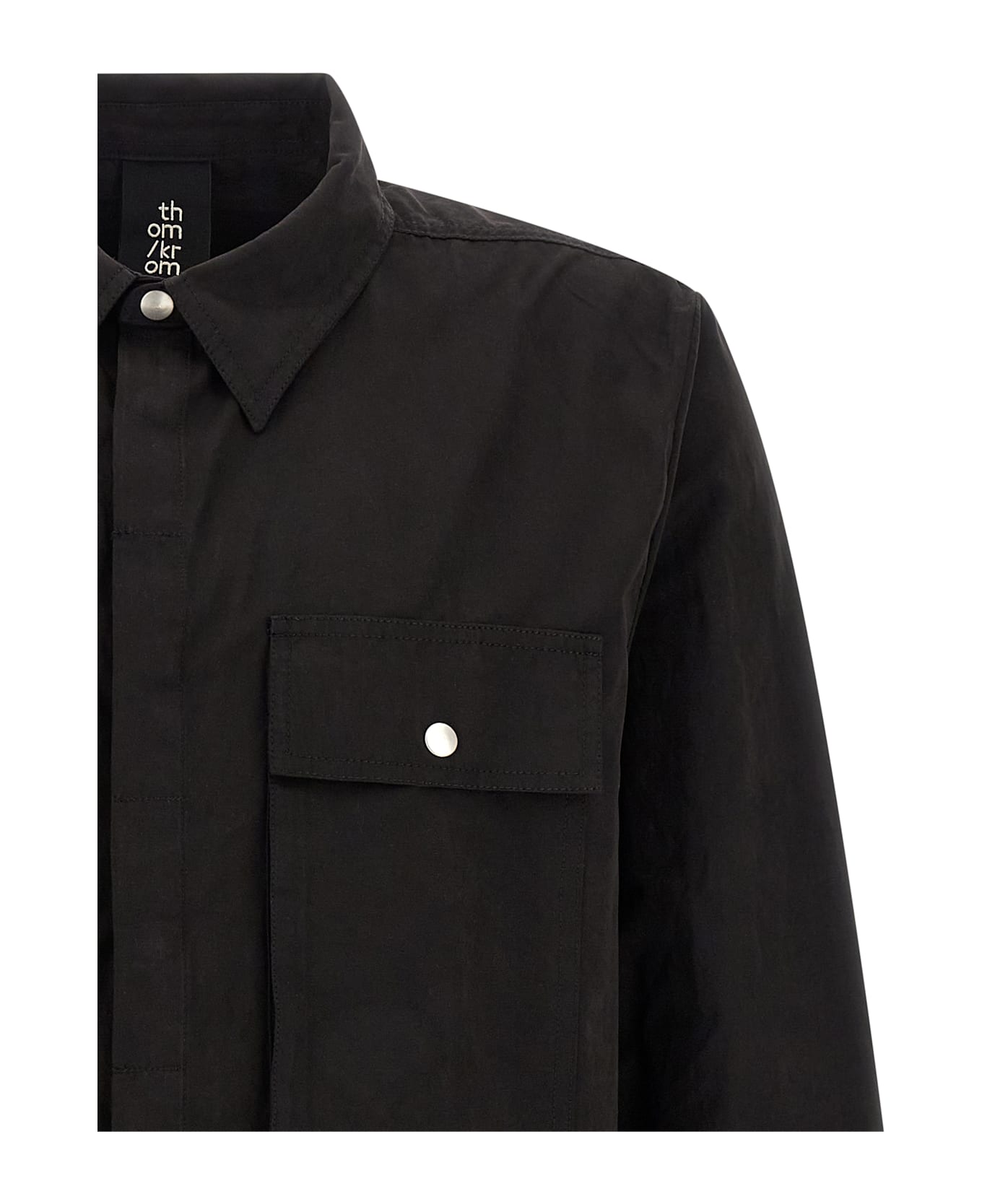 Thom Krom Peach Hand Shirt - Black  