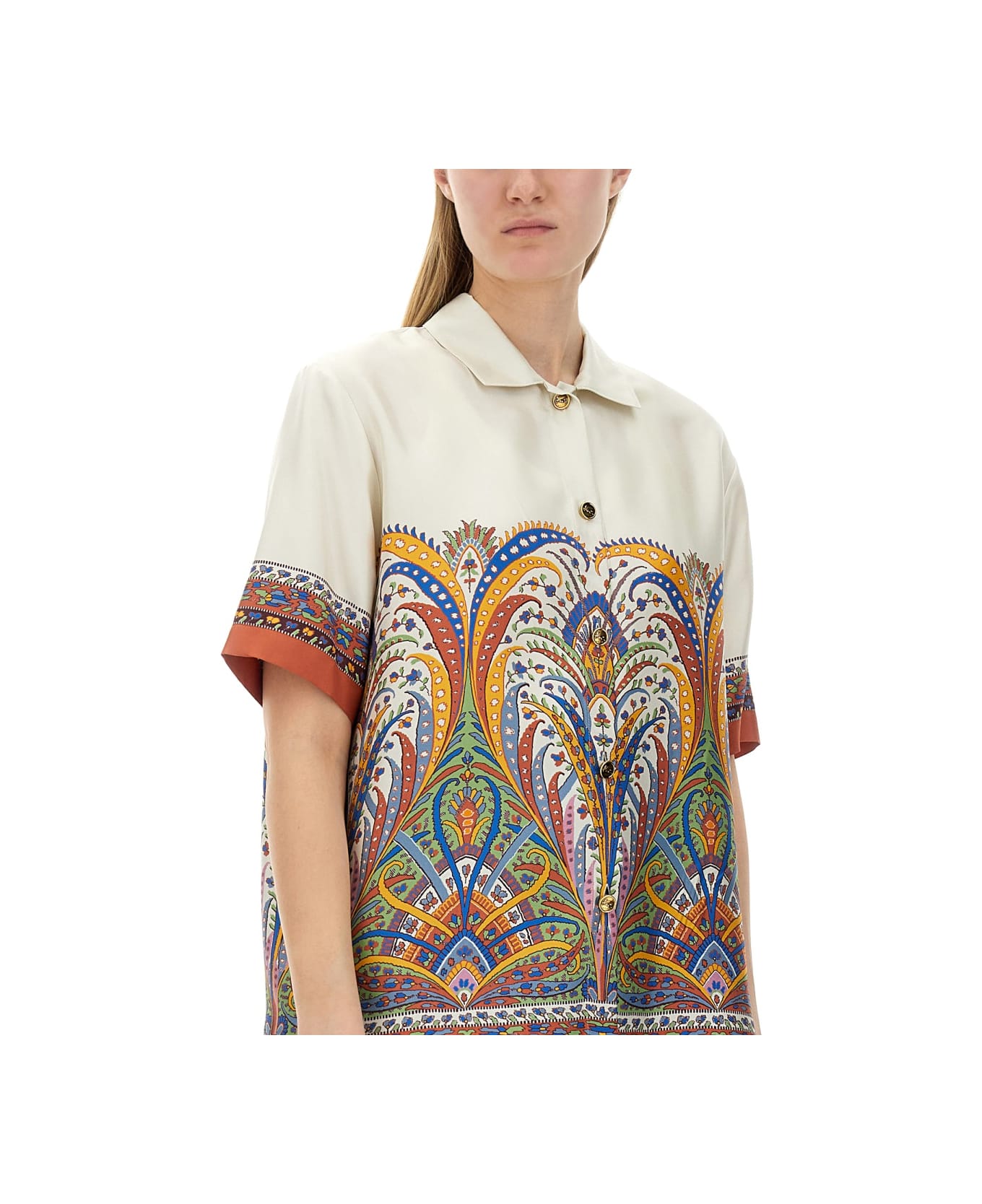 Etro Printed Silk Shirt - MULTICOLOUR