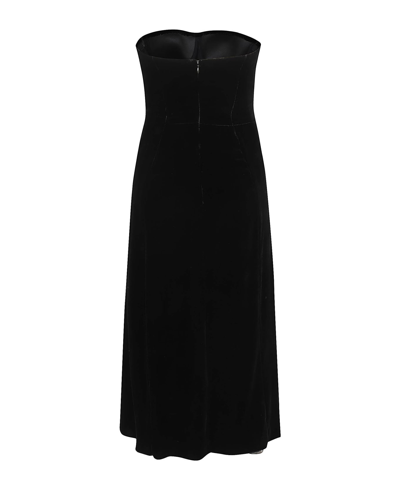 Ermanno Scervino Long Dress - Black ワンピース＆ドレス