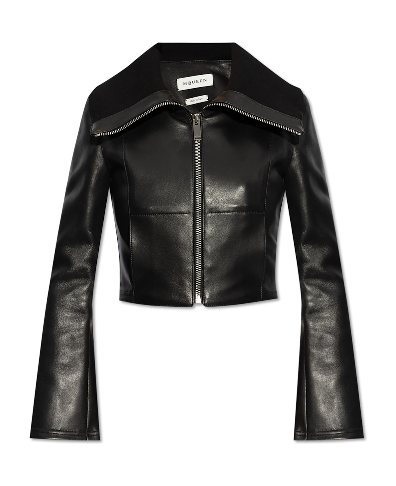 Alexander McQueen Leather Jacket - BLACK
