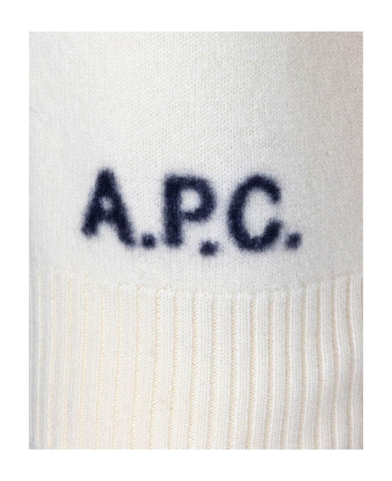 A.P.C. Turtleneck Long-sleeved Jumper - White