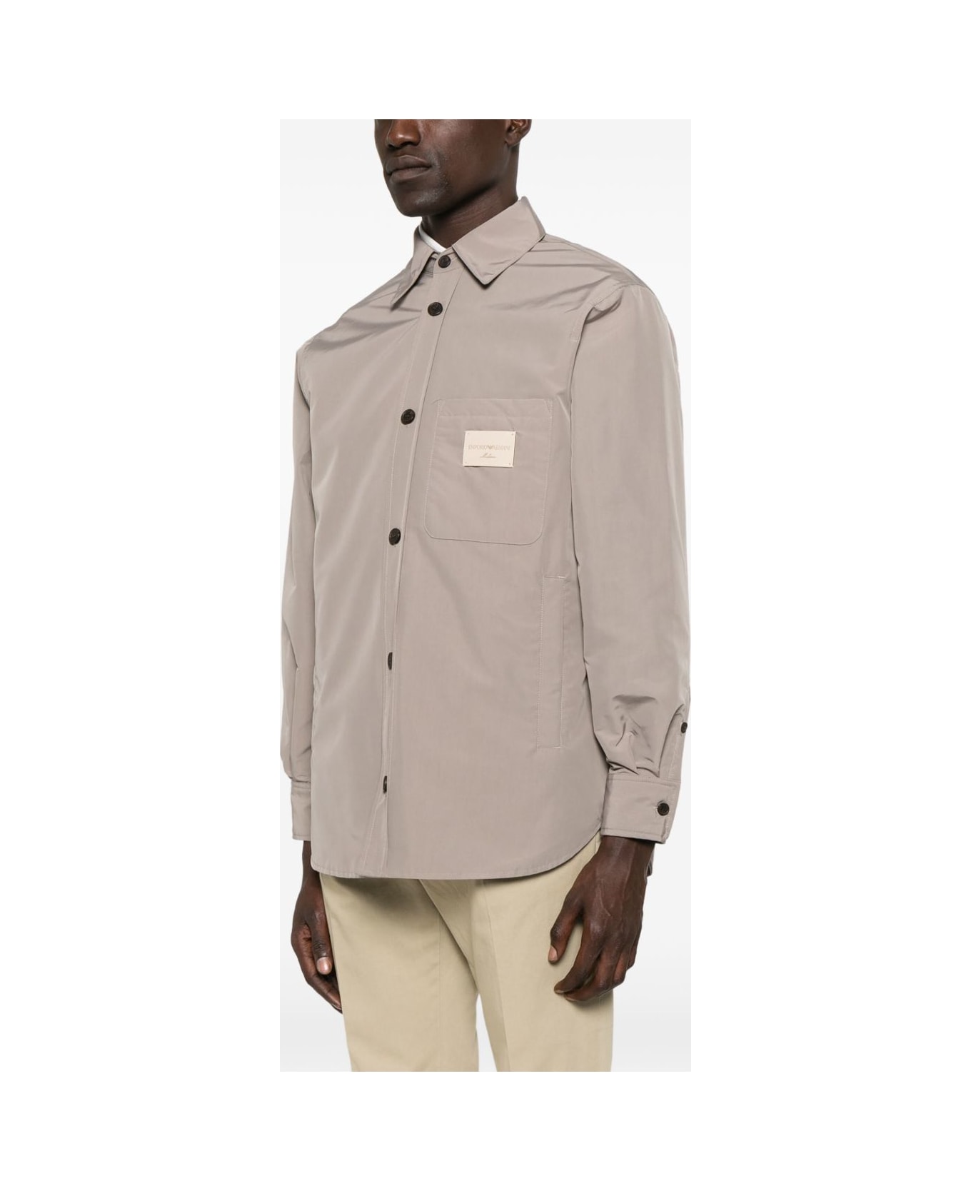 Emporio Armani Logo Shirt - Dove Grey