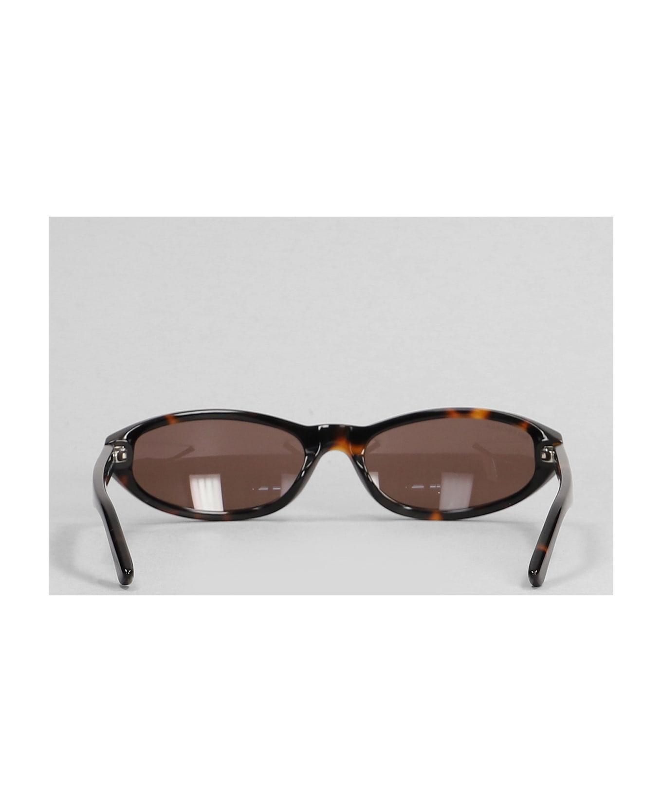 Balenciaga Neo Round Sunglasses In Brown Acetate - brown