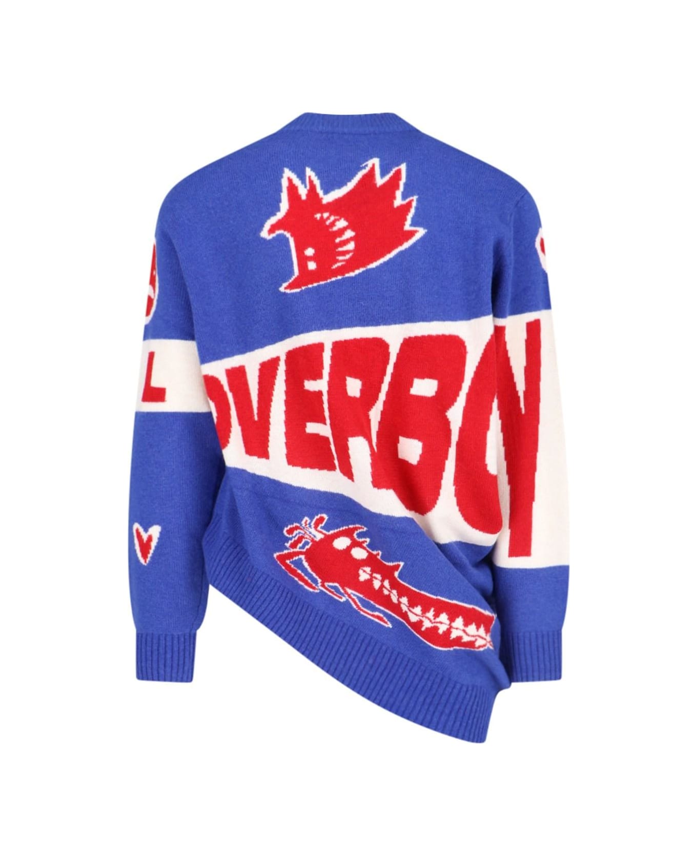 Charles Jeffrey Loverboy 'topsy Turvy Lojo' Sweater - BLUE ニットウェア