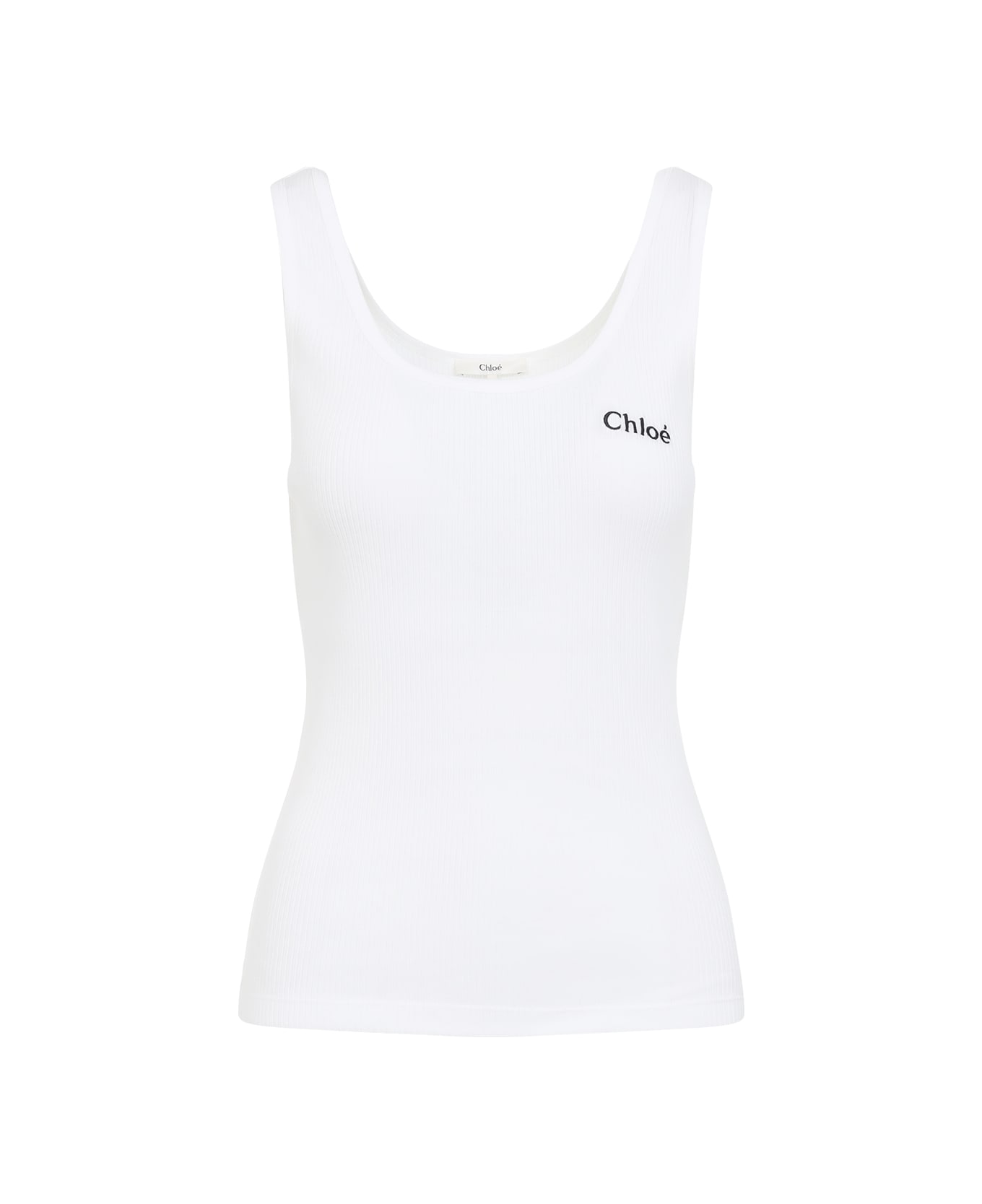 Chloé Cotton Top - White