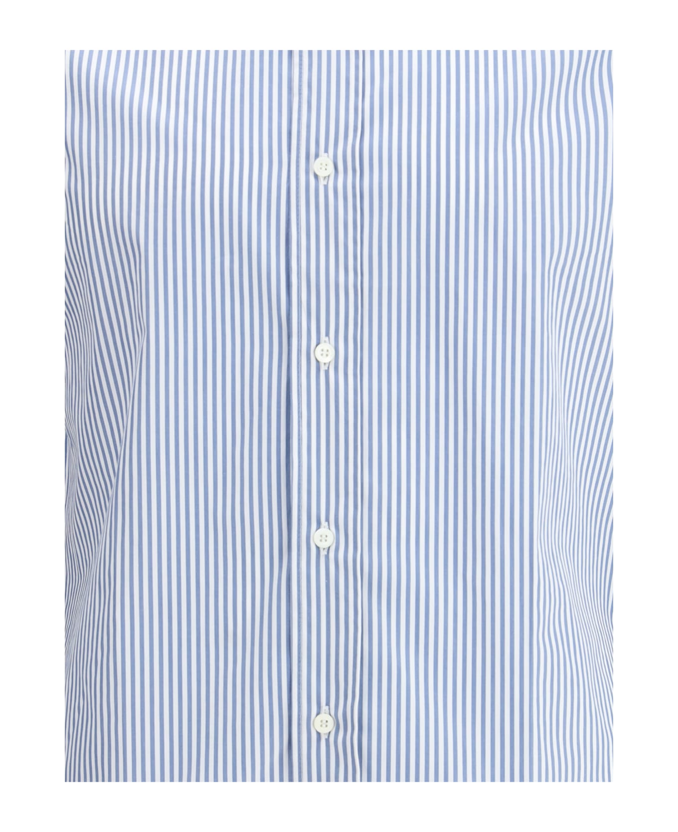 Brunello Cucinelli Striped Long-sleeve Cotton Shirt