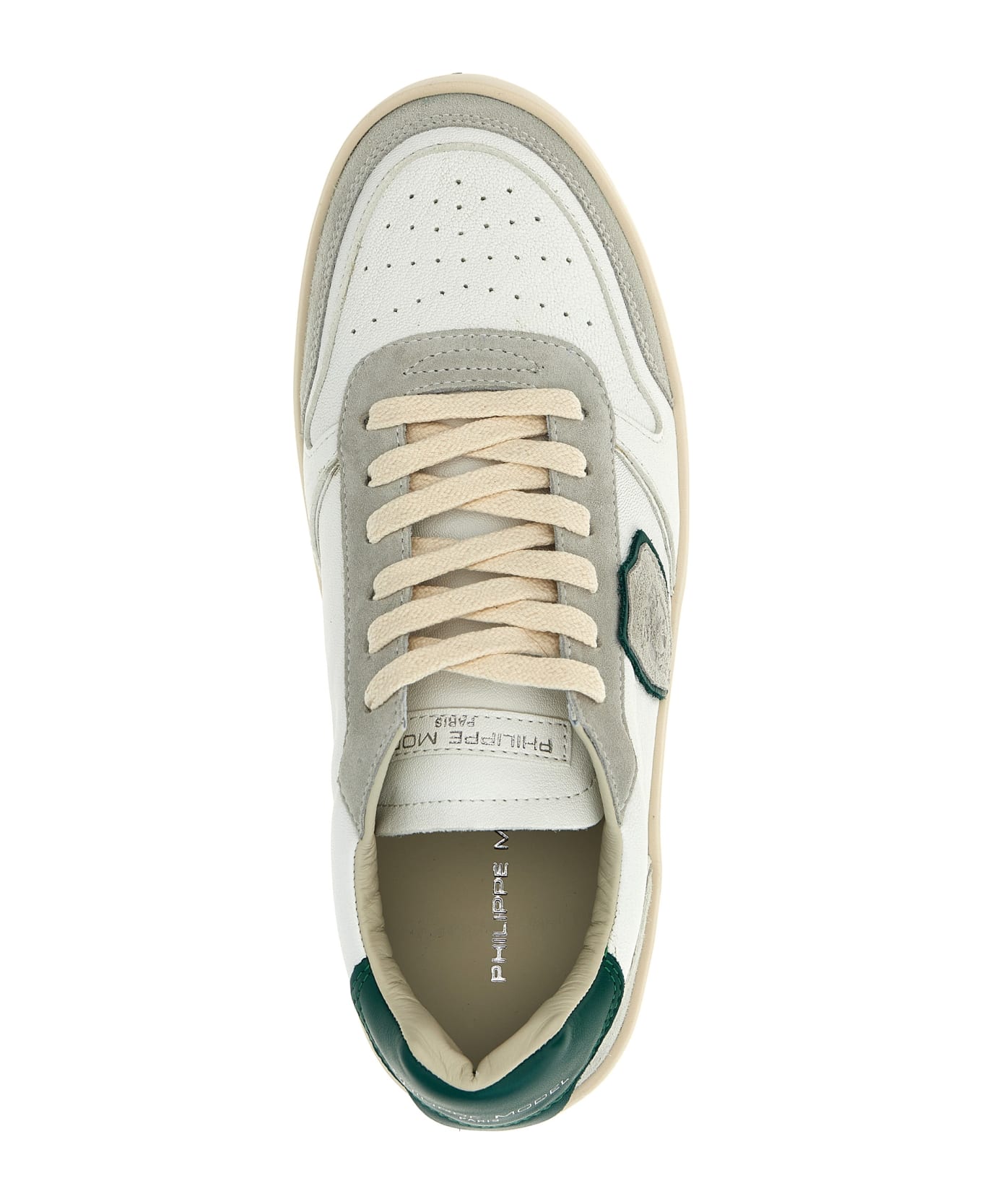 Philippe Model 
nice Low
 Sneakers - West Mixage Blanc Vert