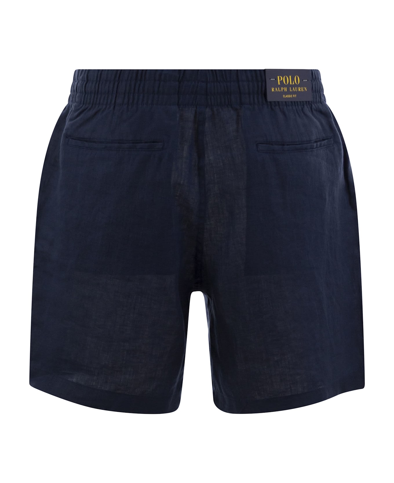 Polo Ralph Lauren Short Prepster Linen Polo 15.2 Cm - Navy