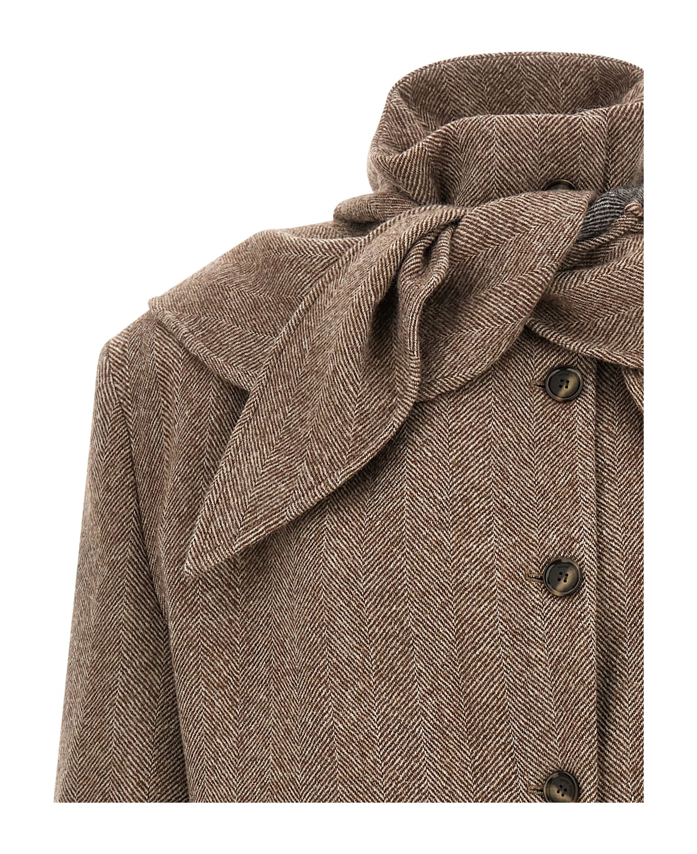 Magda Butrym 
06
 Blazer - Brown