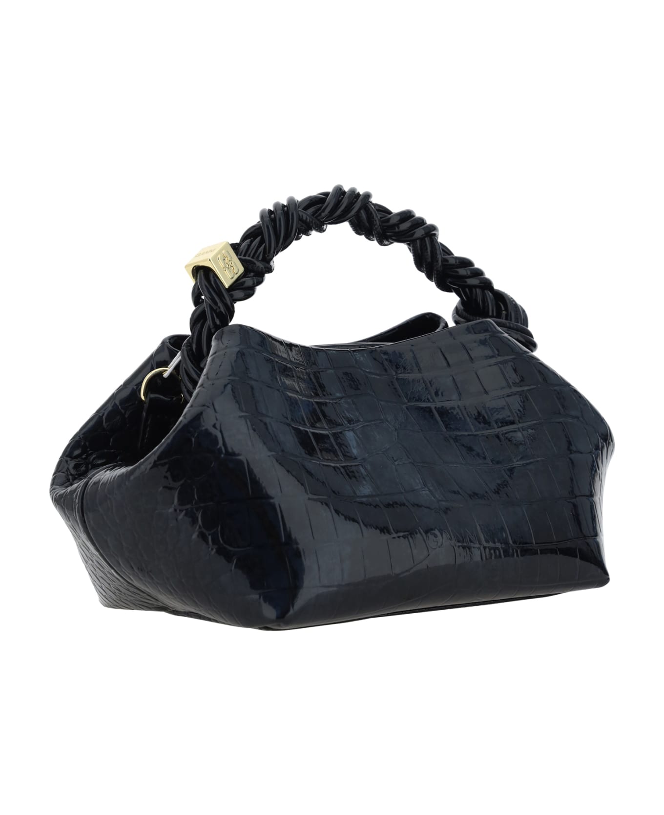 Ganni Small 
bou Cocco
 Bag In Black Recycled Leather Blend - Black