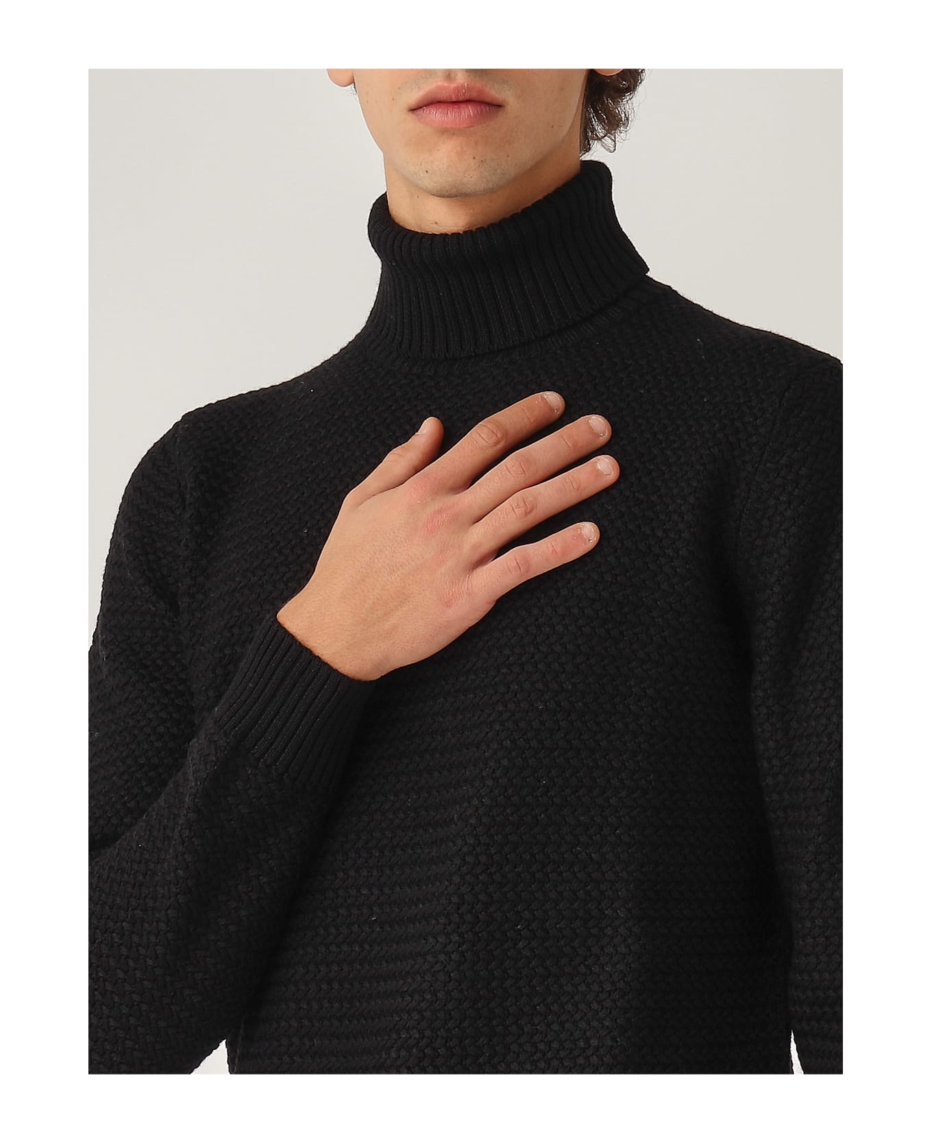 Filippo De Laurentiis Dolcevita M/l Sweater - NERO